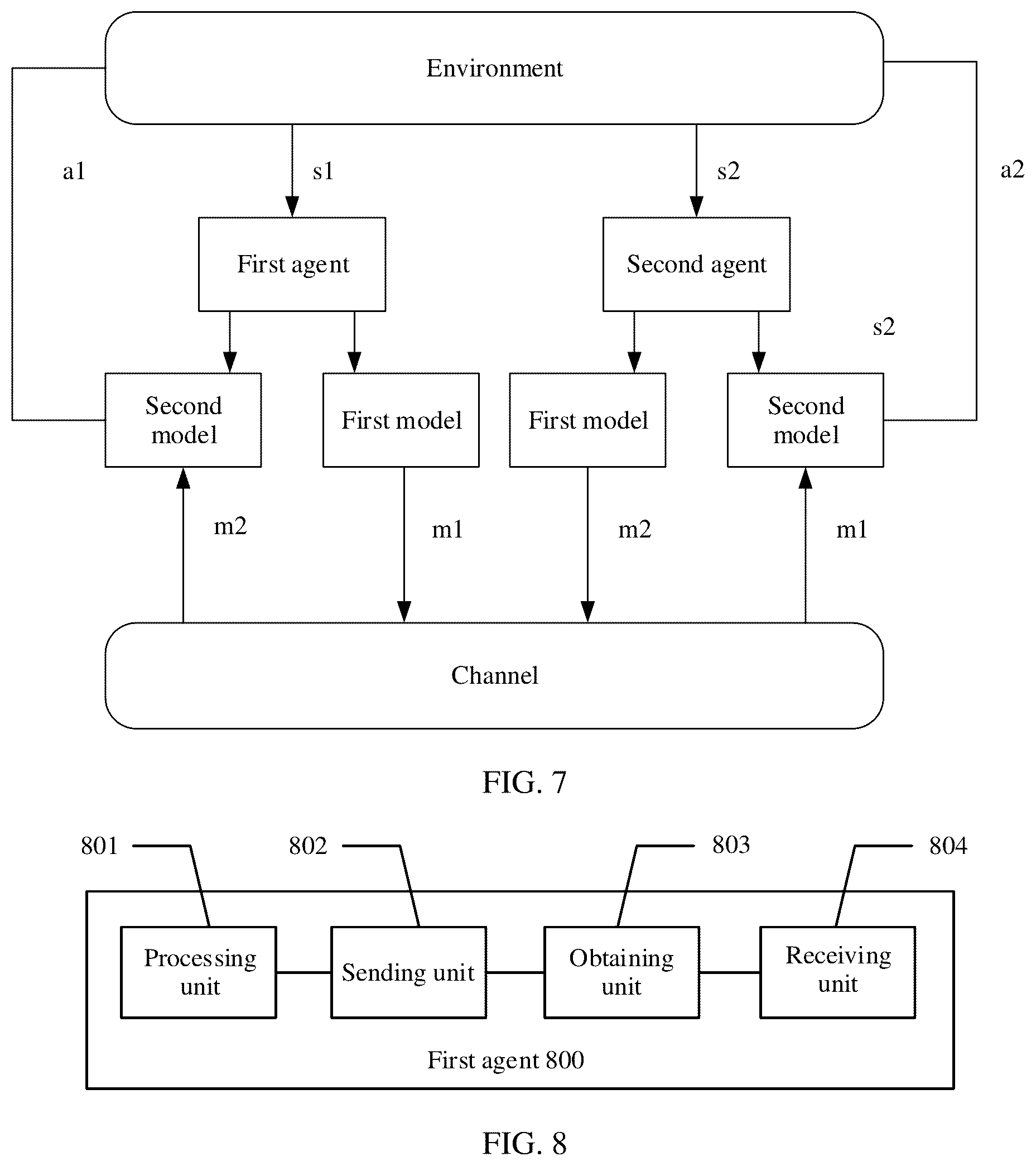 Patent US12591784 Figure 7 – Decision-making method for agent action and related device