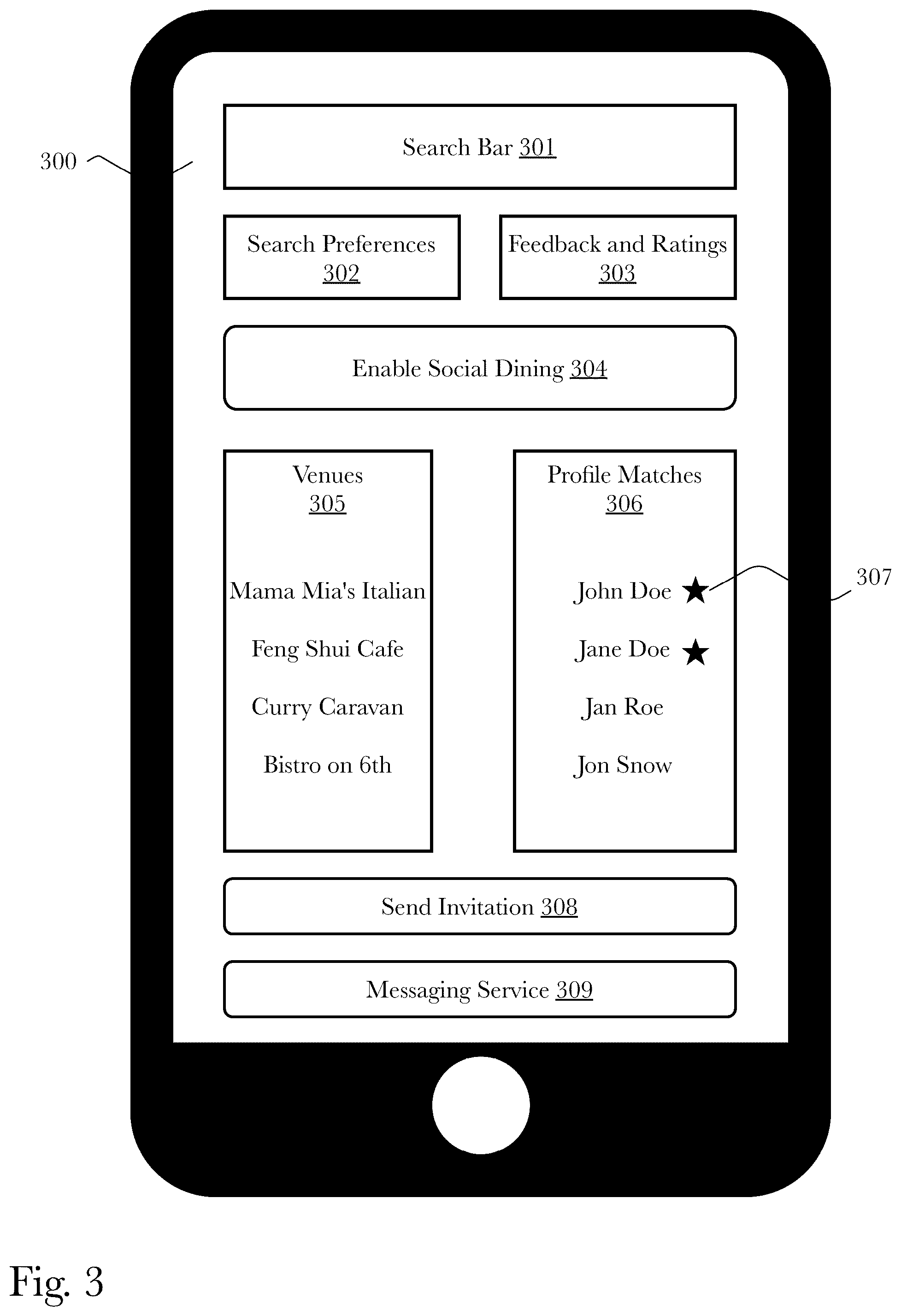 Patent US12591820 Figure 3 – System and method for real-time geo-physical social group matching and generation