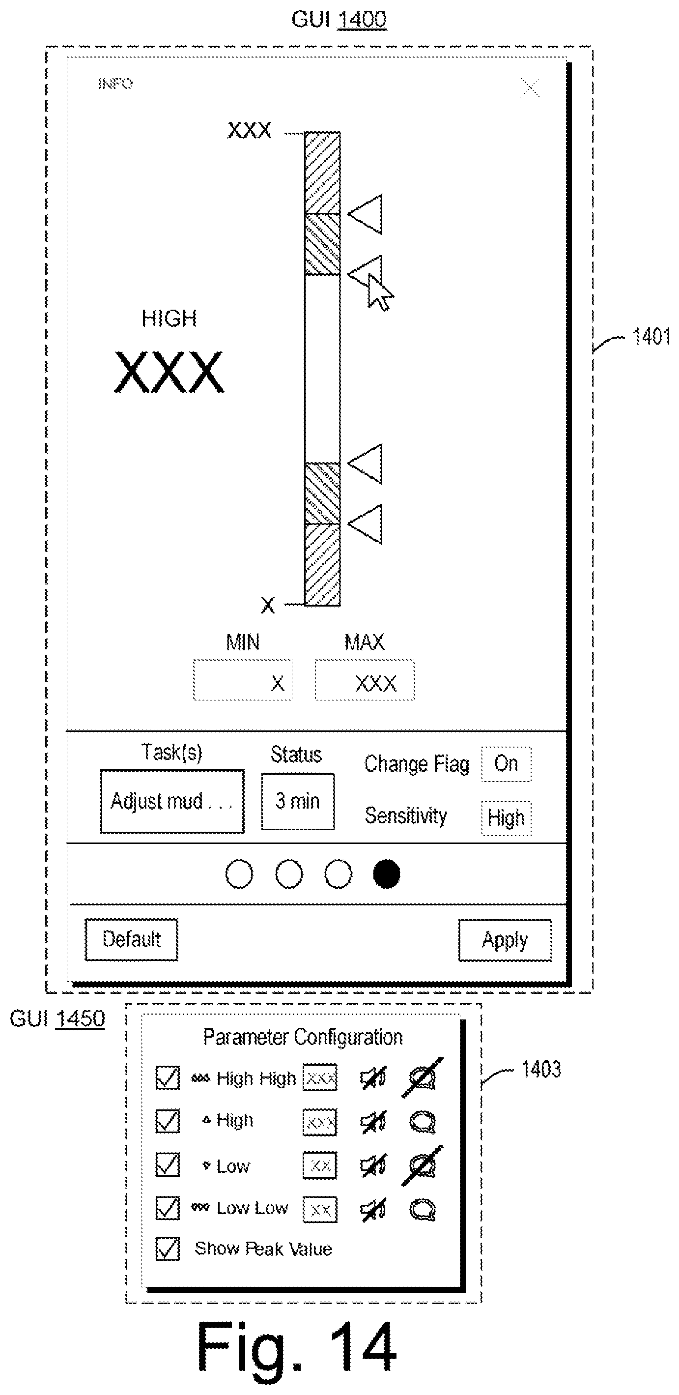 Patent US12591821 Figure 14 – Dynamic adjustment of well plan schedules on different hierarchical levels based on subsystems achieving a desired state