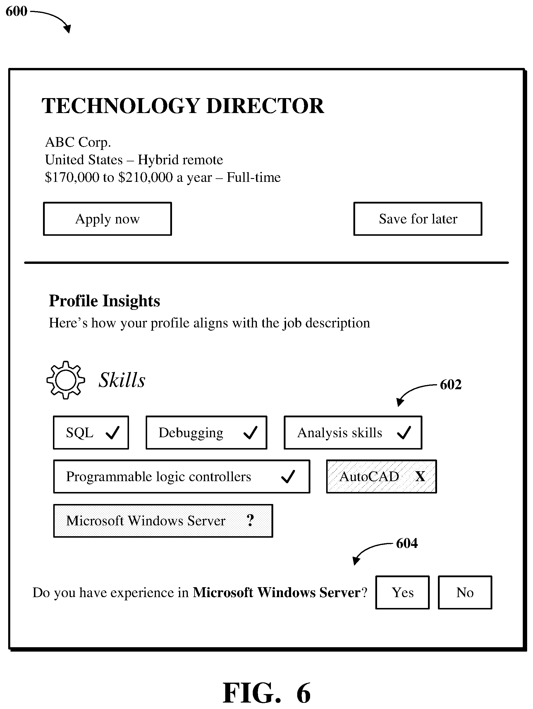 Patent US12591824 Figure 7 – Machine learning-driven user profile updates for job matching