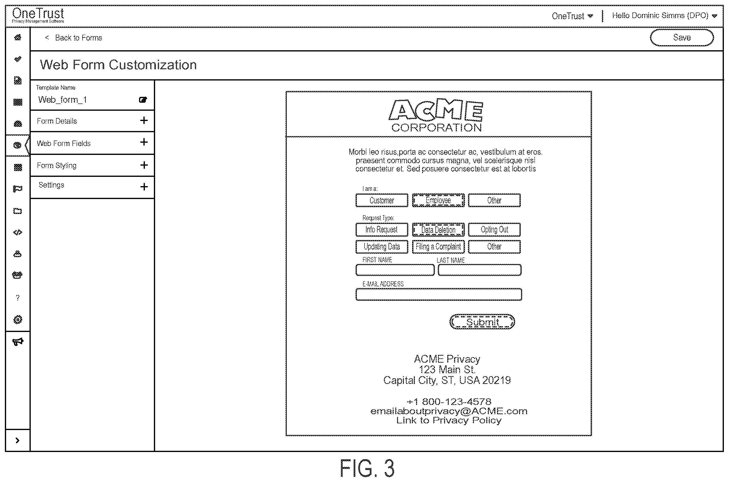 Patent US12591828 Figure 4 – Data processing systems for fulfilling data subject access requests and related methods