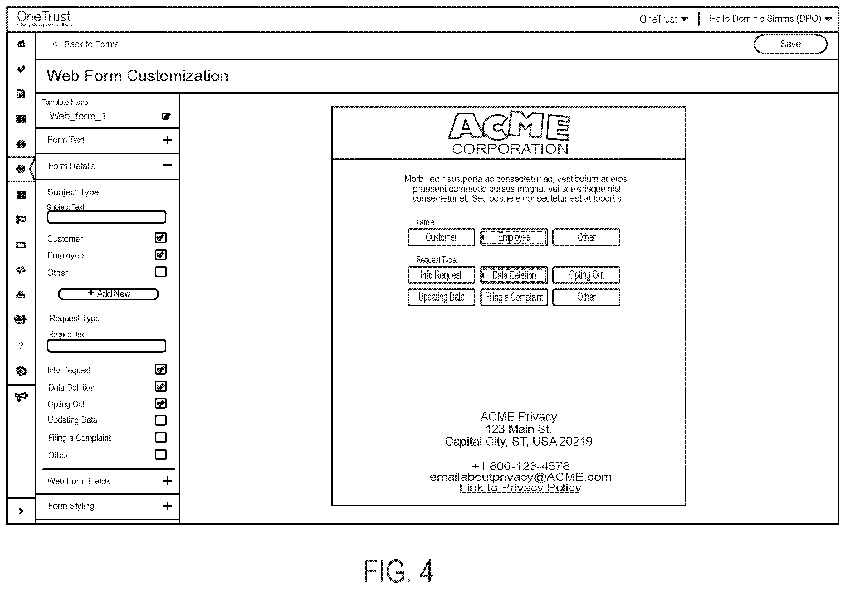 Patent US12591828 Figure 5 – Data processing systems for fulfilling data subject access requests and related methods