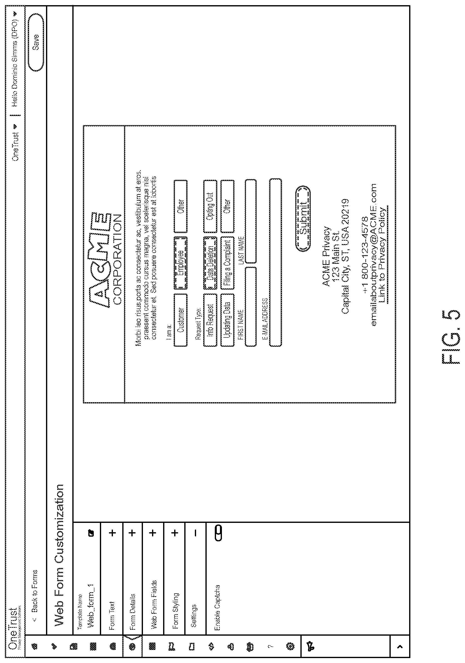 Patent US12591828 Figure 6 – Data processing systems for fulfilling data subject access requests and related methods