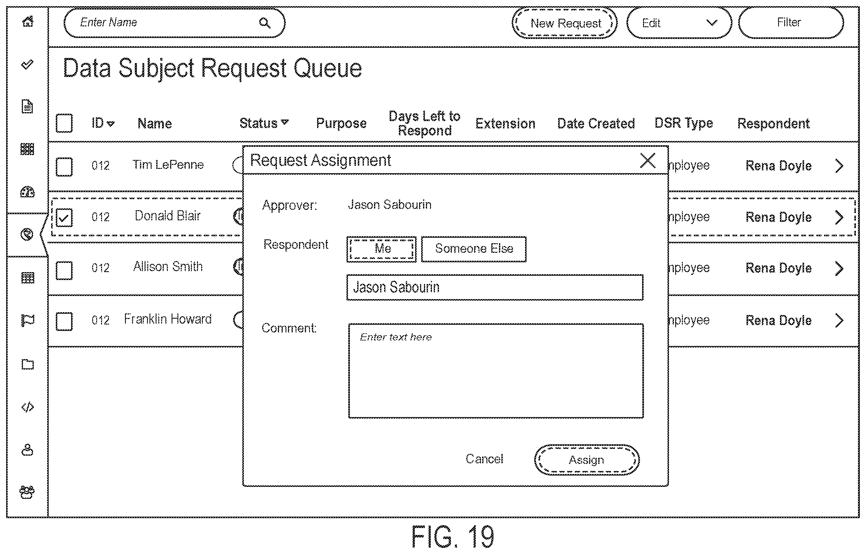 Patent US12591828 Figure 20 – Data processing systems for fulfilling data subject access requests and related methods
