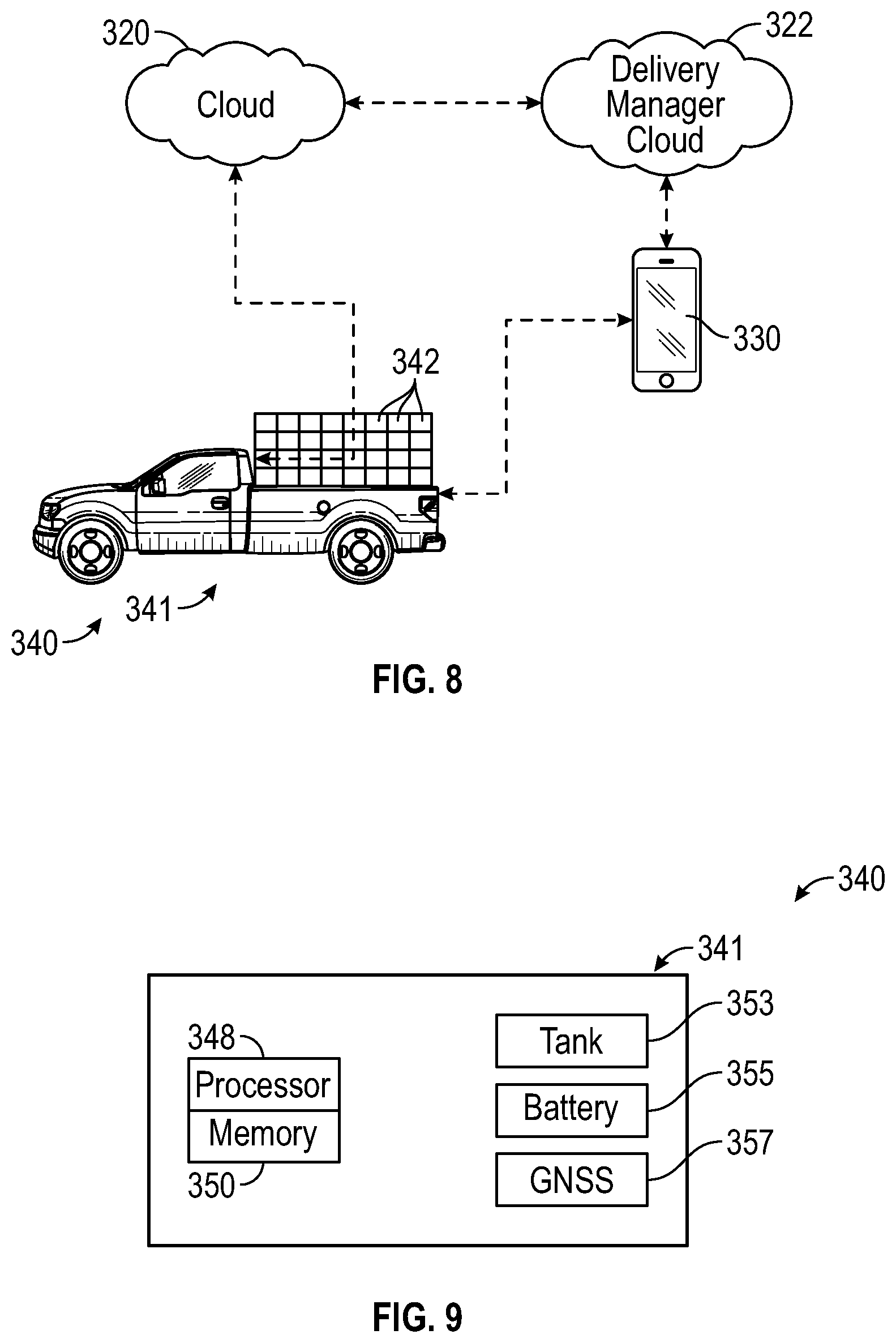 Patent US12591838 Figure 5 – Systems and methods for aiding in the delivery of packages using vehicle sensors