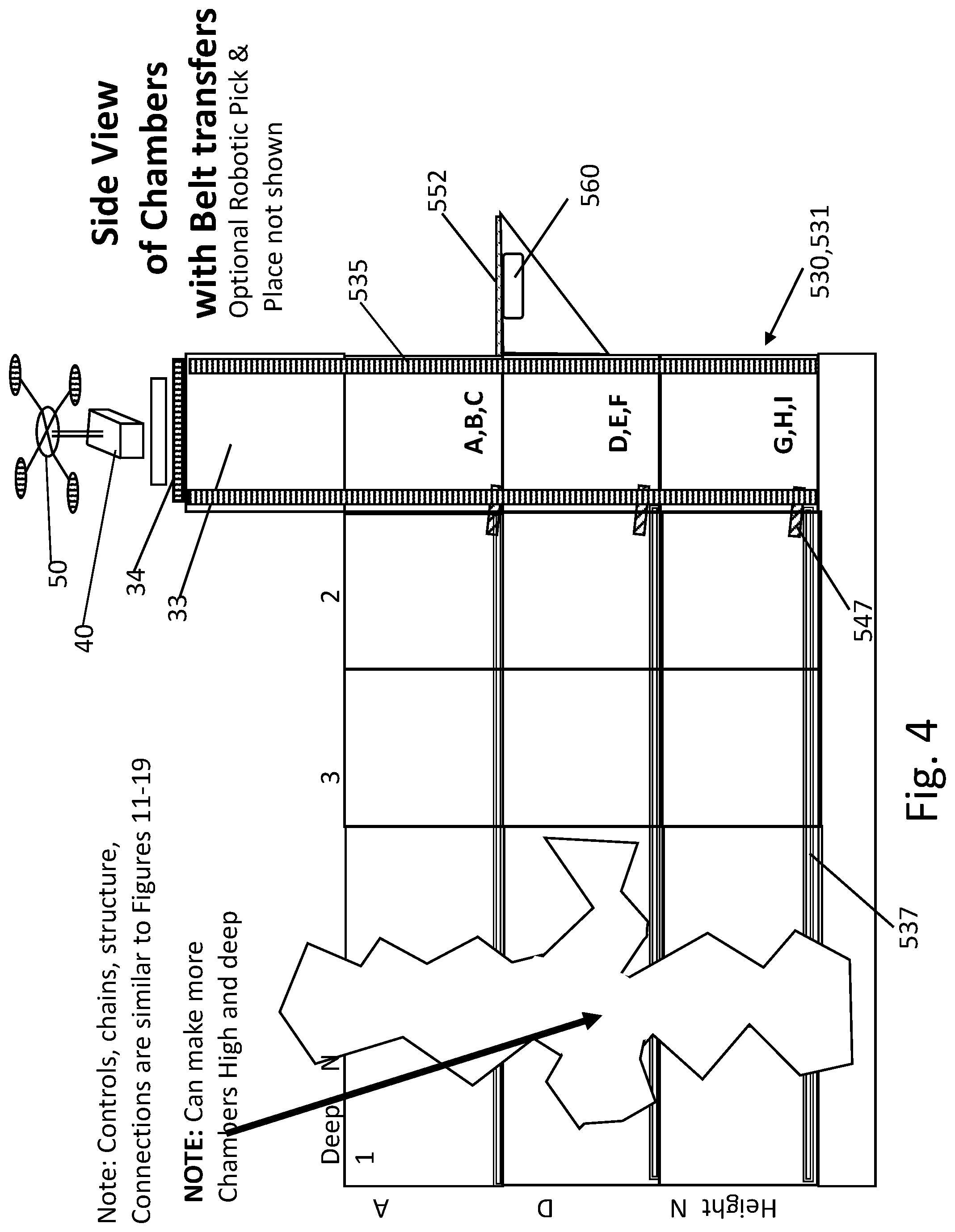 Patent US12591840 Figure 4 – Device and system for an autonomous mobile robot, drone, and/or courier to deliver, hold, protect, and return parcels for multi-users in both residential and commercial applications