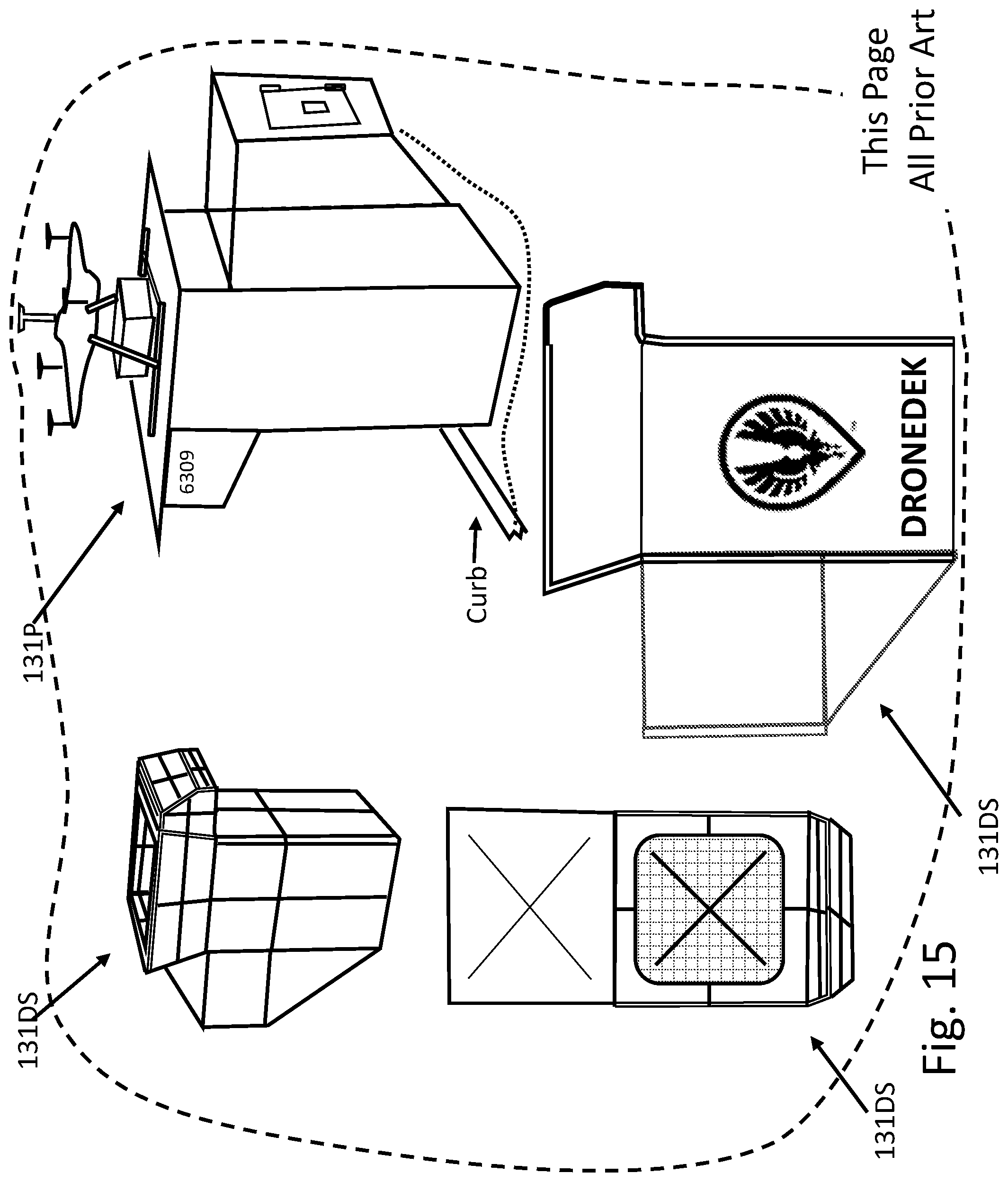 Patent US12591840 Figure 19 – Device and system for an autonomous mobile robot, drone, and/or courier to deliver, hold, protect, and return parcels for multi-users in both residential and commercial applications