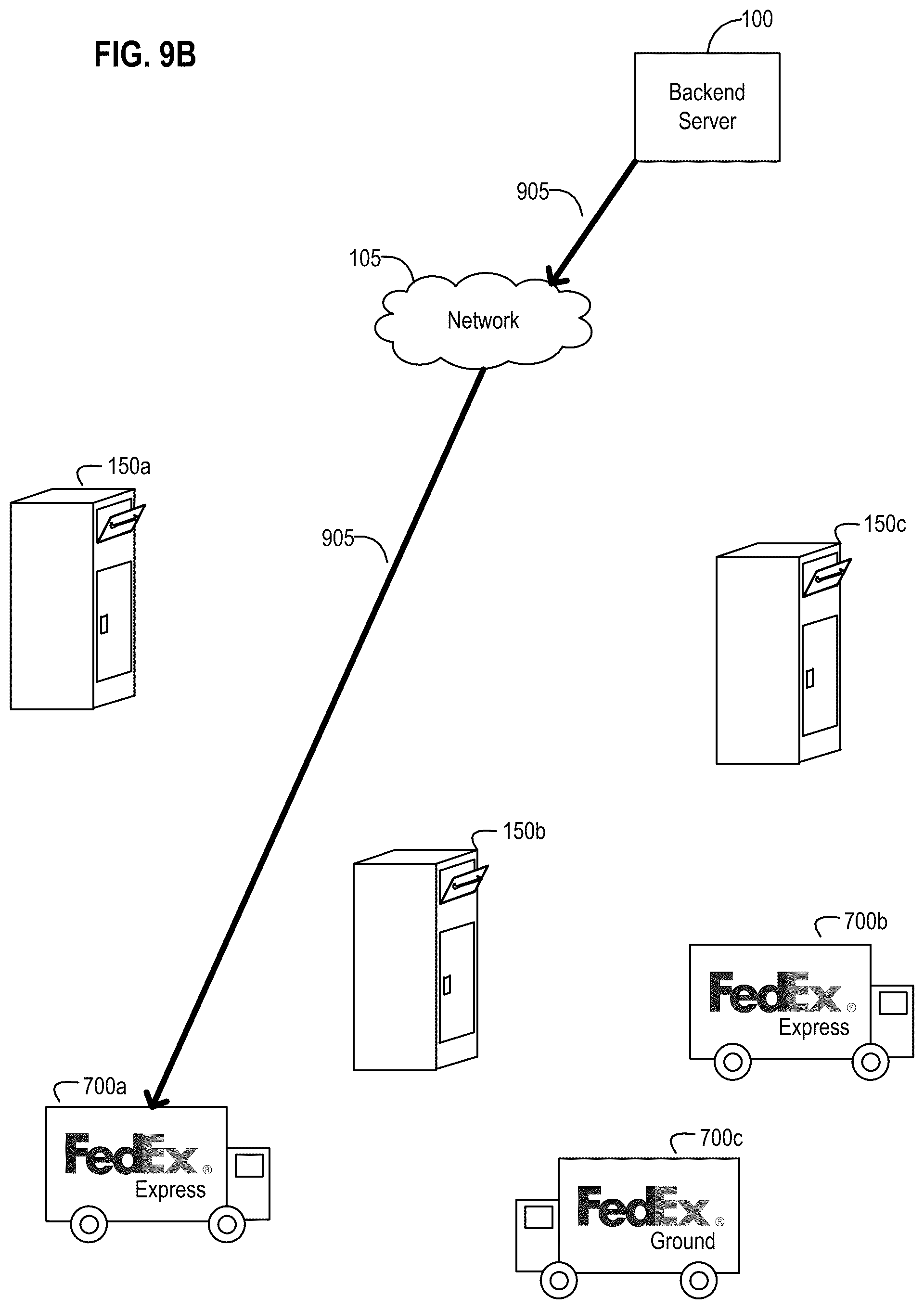 Patent US12591842 Figure 10 – Node-enabled logistics receptacle apparatus, systems, and methods with a deployable storage element for receiving and temporarily maintaining a delivery item