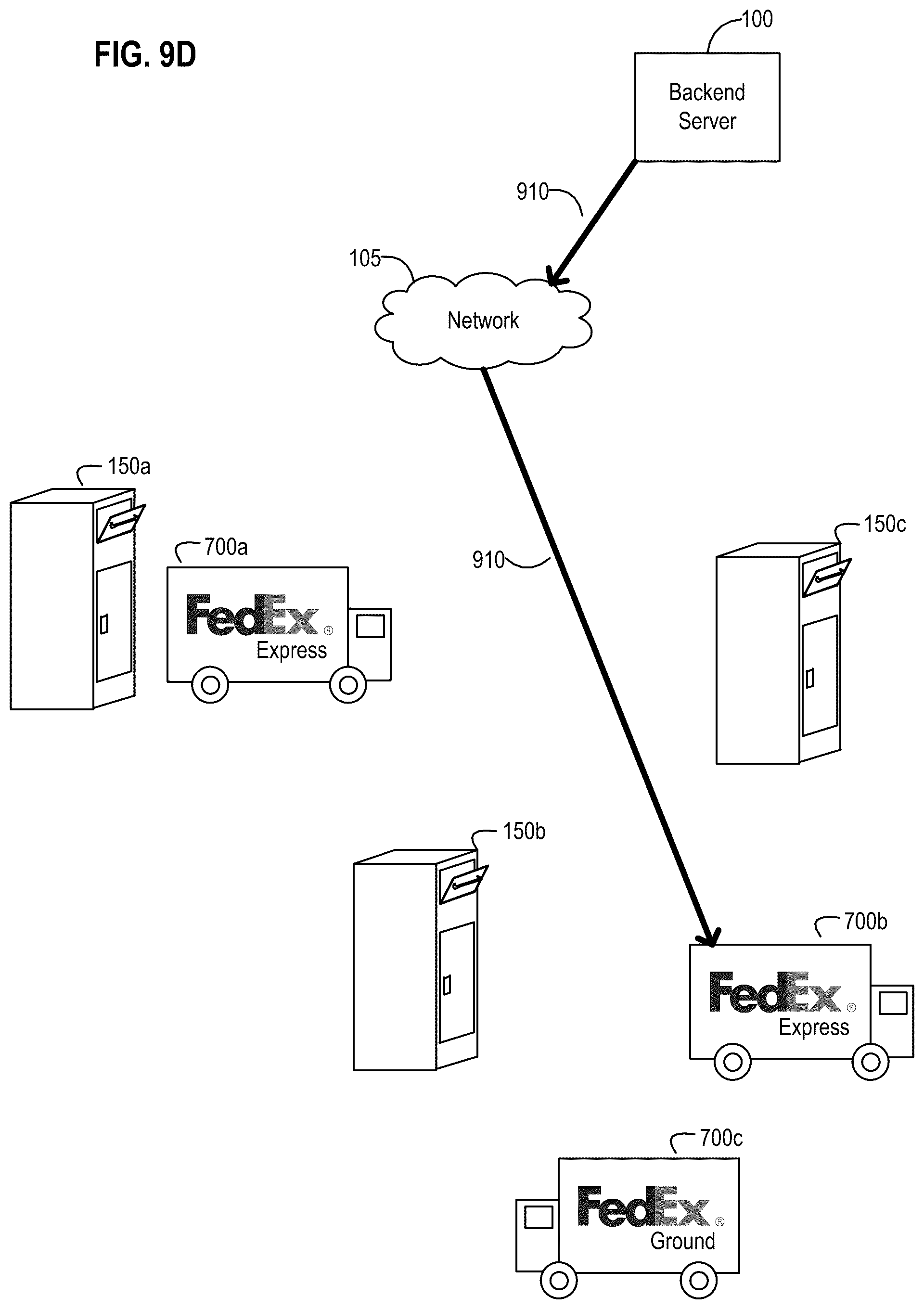 Patent US12591842 Figure 12 – Node-enabled logistics receptacle apparatus, systems, and methods with a deployable storage element for receiving and temporarily maintaining a delivery item