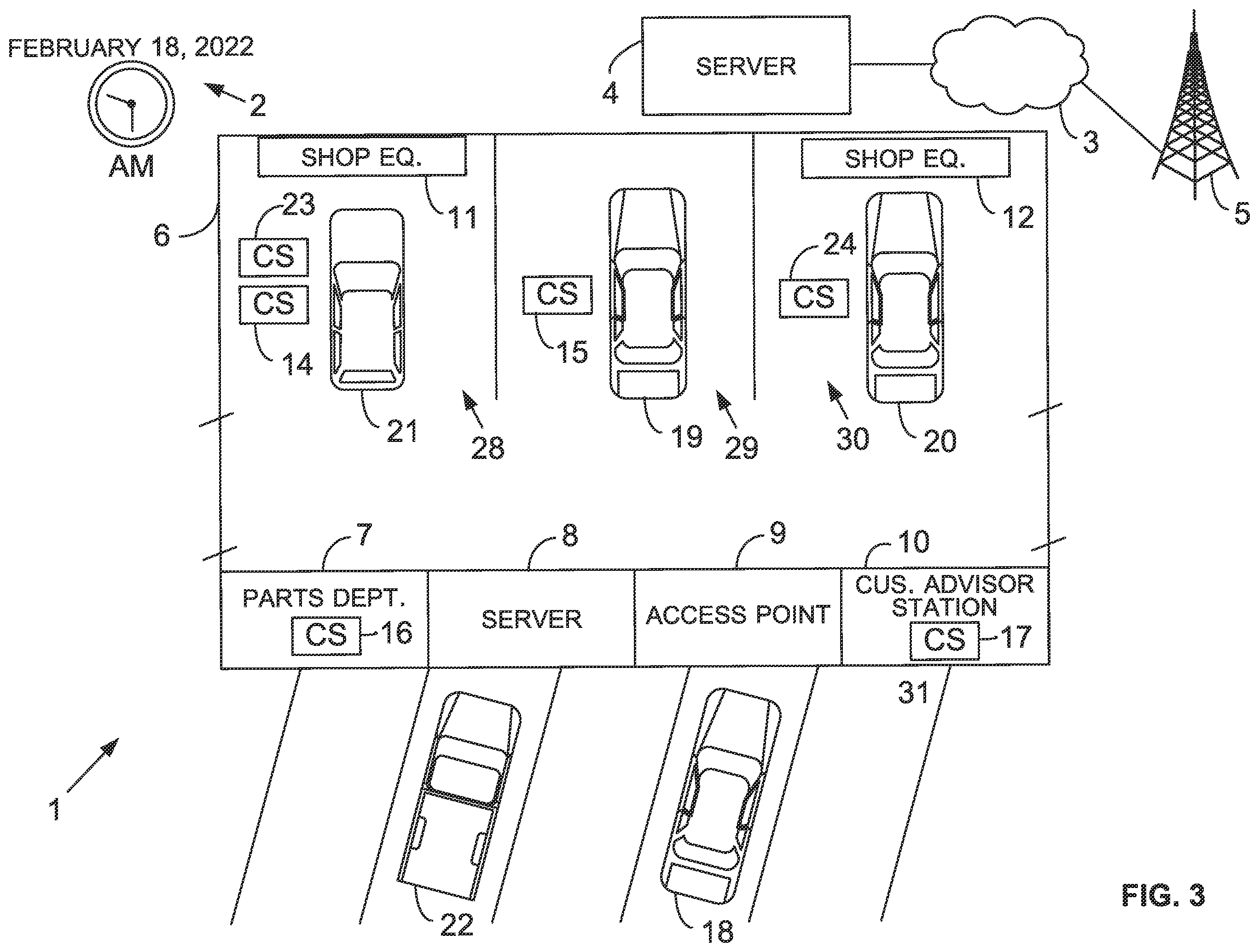Patent US12591859 Figure 3 – Method and system for vehicle service session