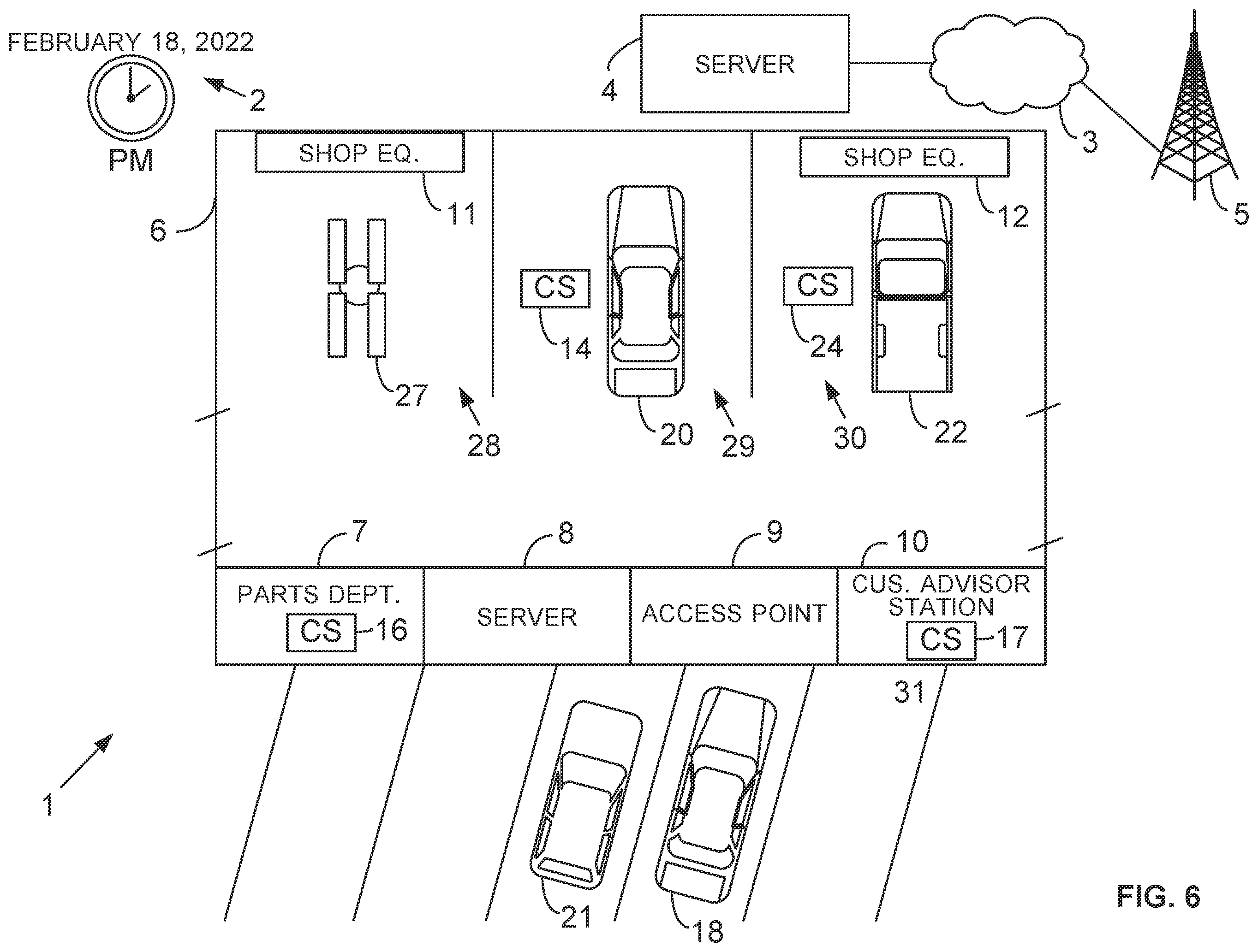 Patent US12591859 Figure 6 – Method and system for vehicle service session