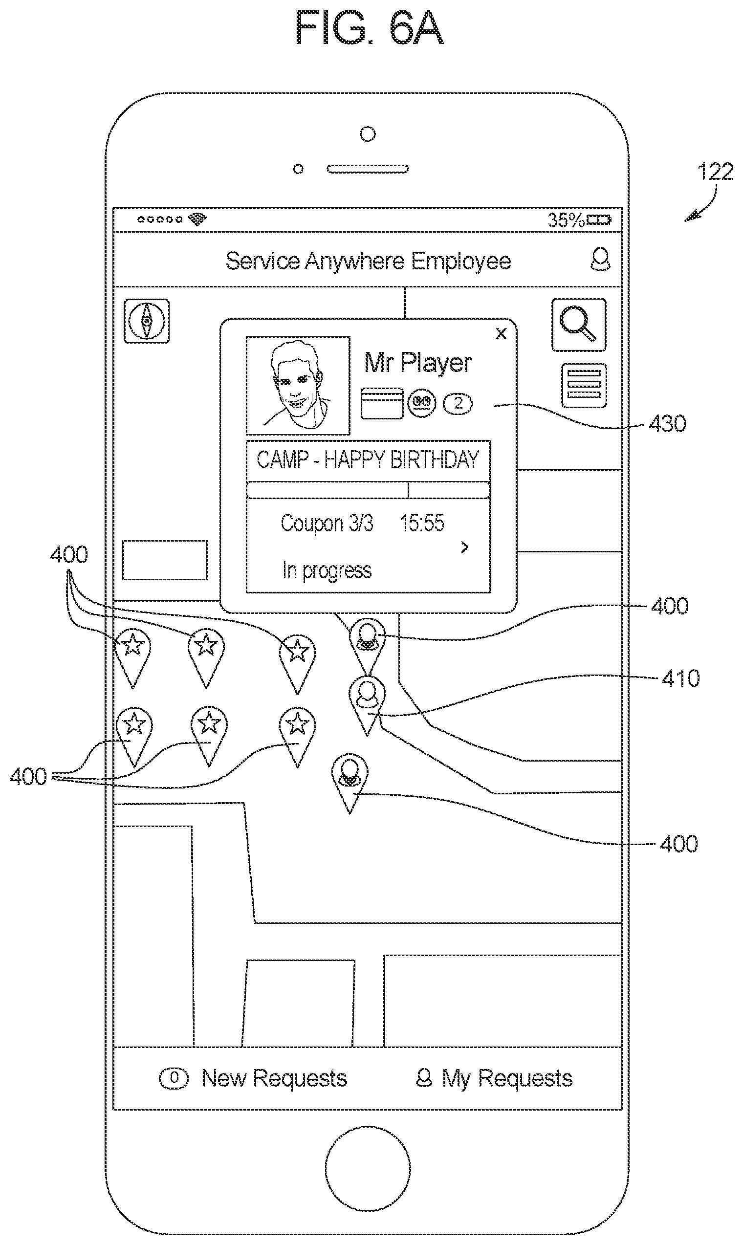 Patent US12591899 Figure 7 – Casino patron engagement system