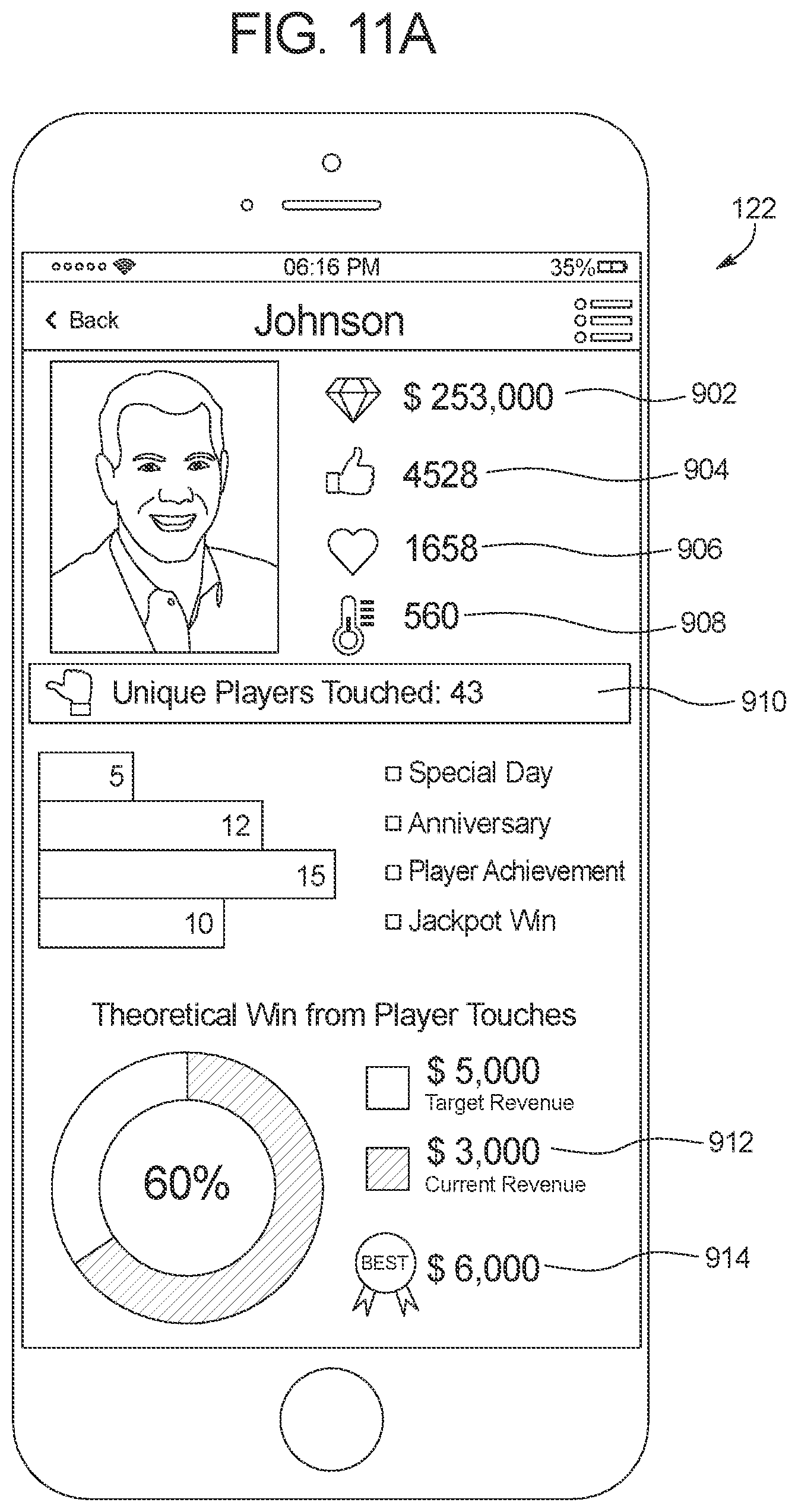 Patent US12591899 Figure 15 – Casino patron engagement system