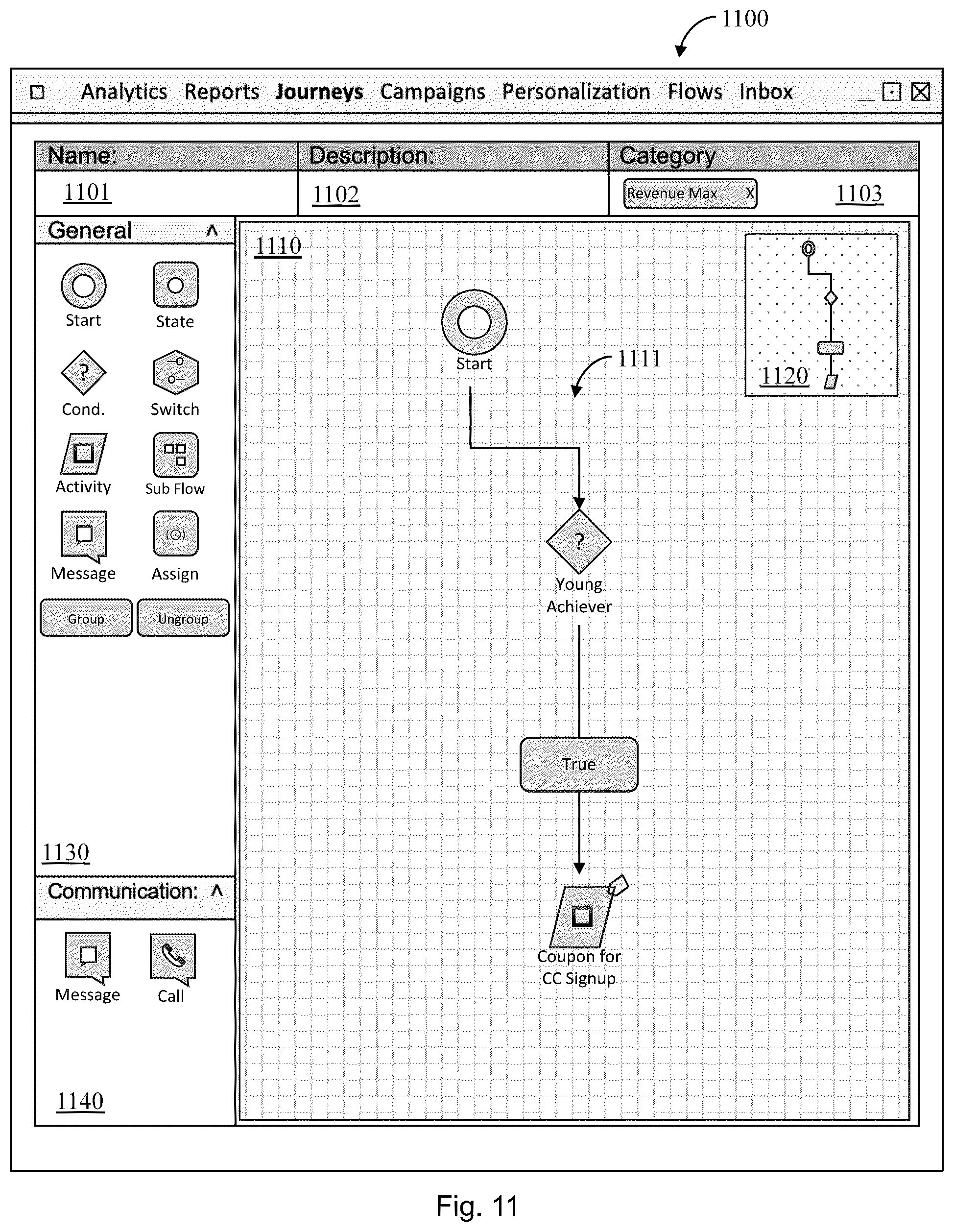 Patent US12591900 Figure 16 – System and method for collecting, organizing, and curating customer engagements across multiple domains to provide contextual nurturing and alignment of customer journeys to business objectives