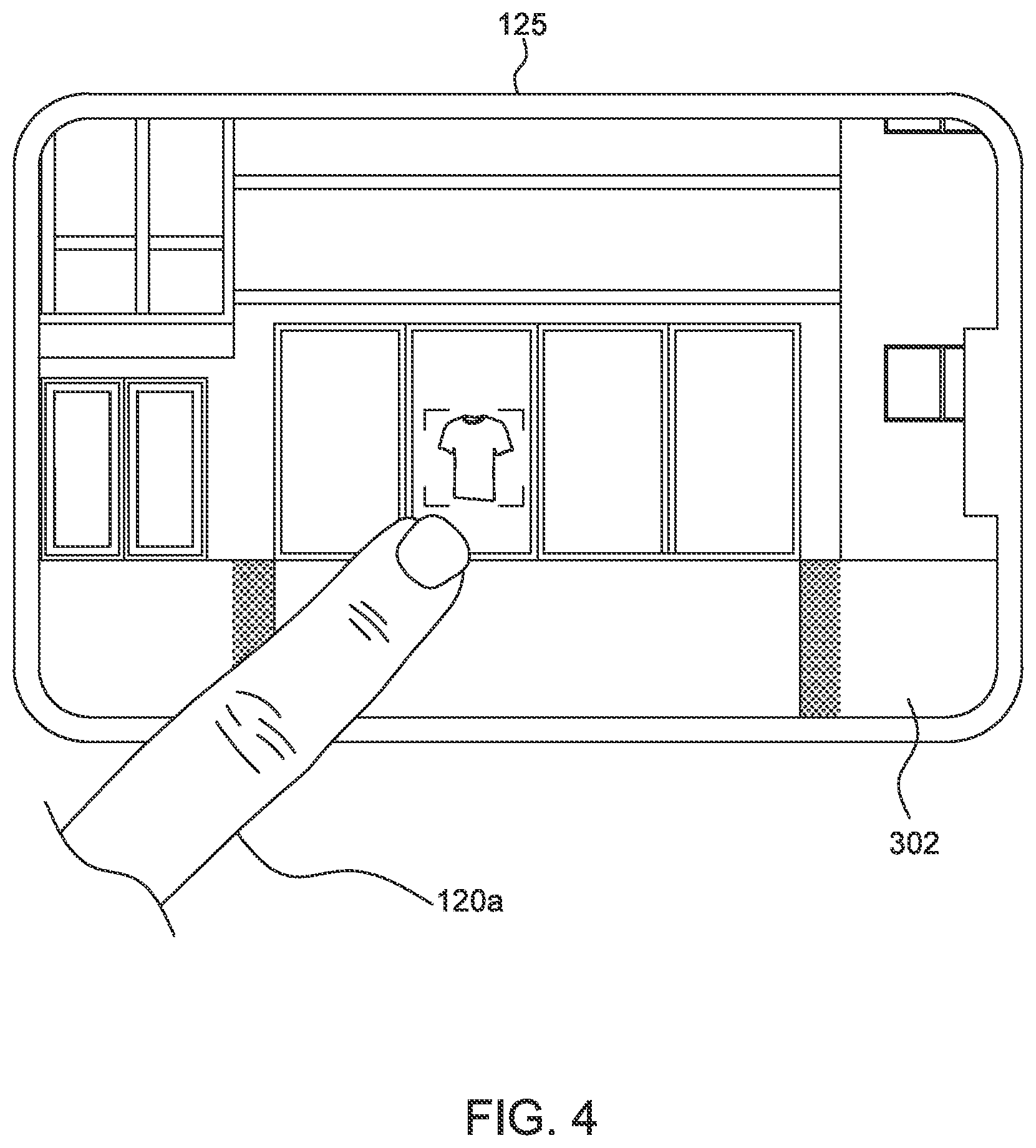 Patent US12591923 Figure 4 – Augmented reality shopping system