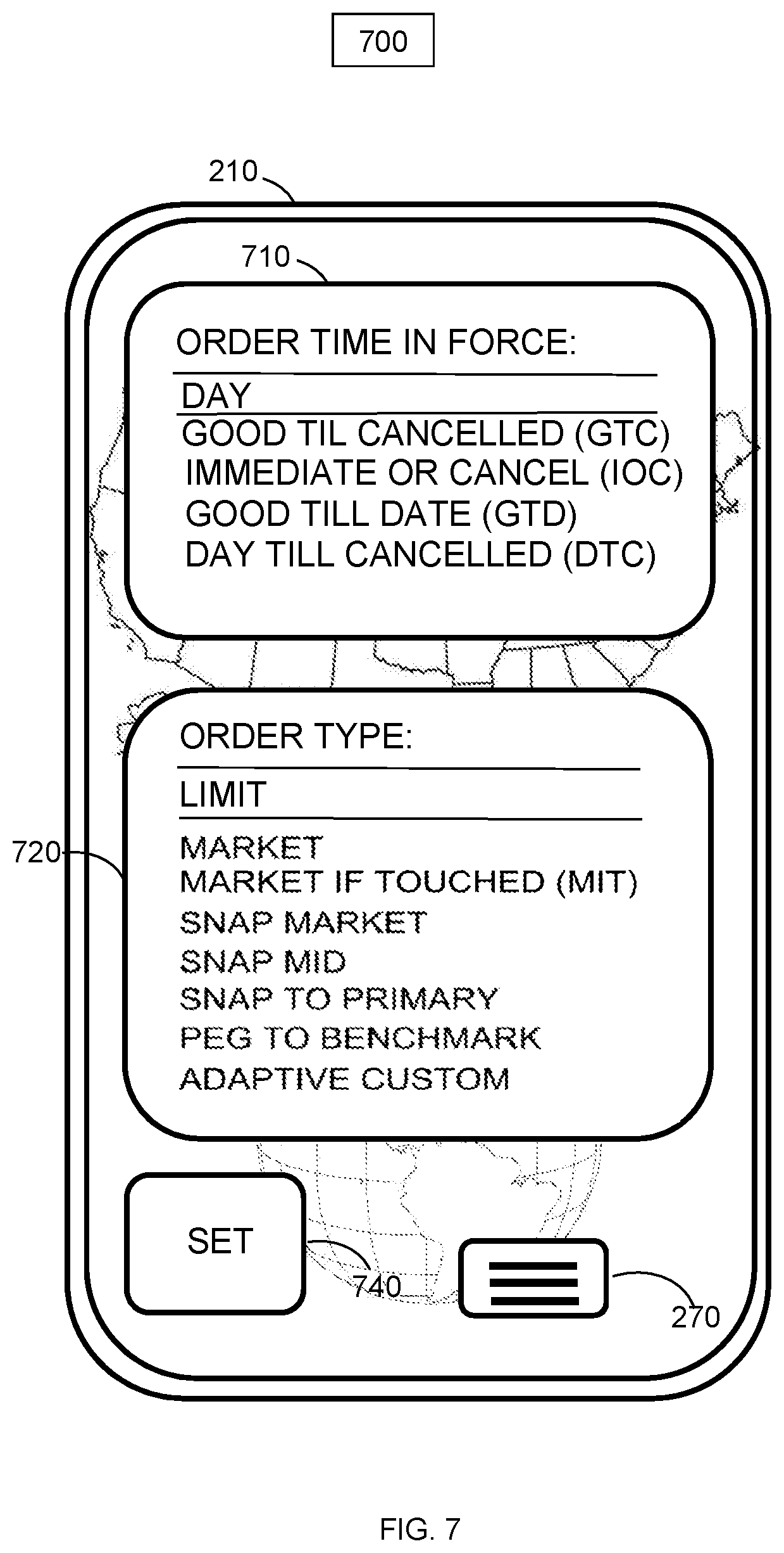 Patent US12591926 Figure 7 – Method and system for determining financial swap payment structure for one or more virtual transportation capacity units