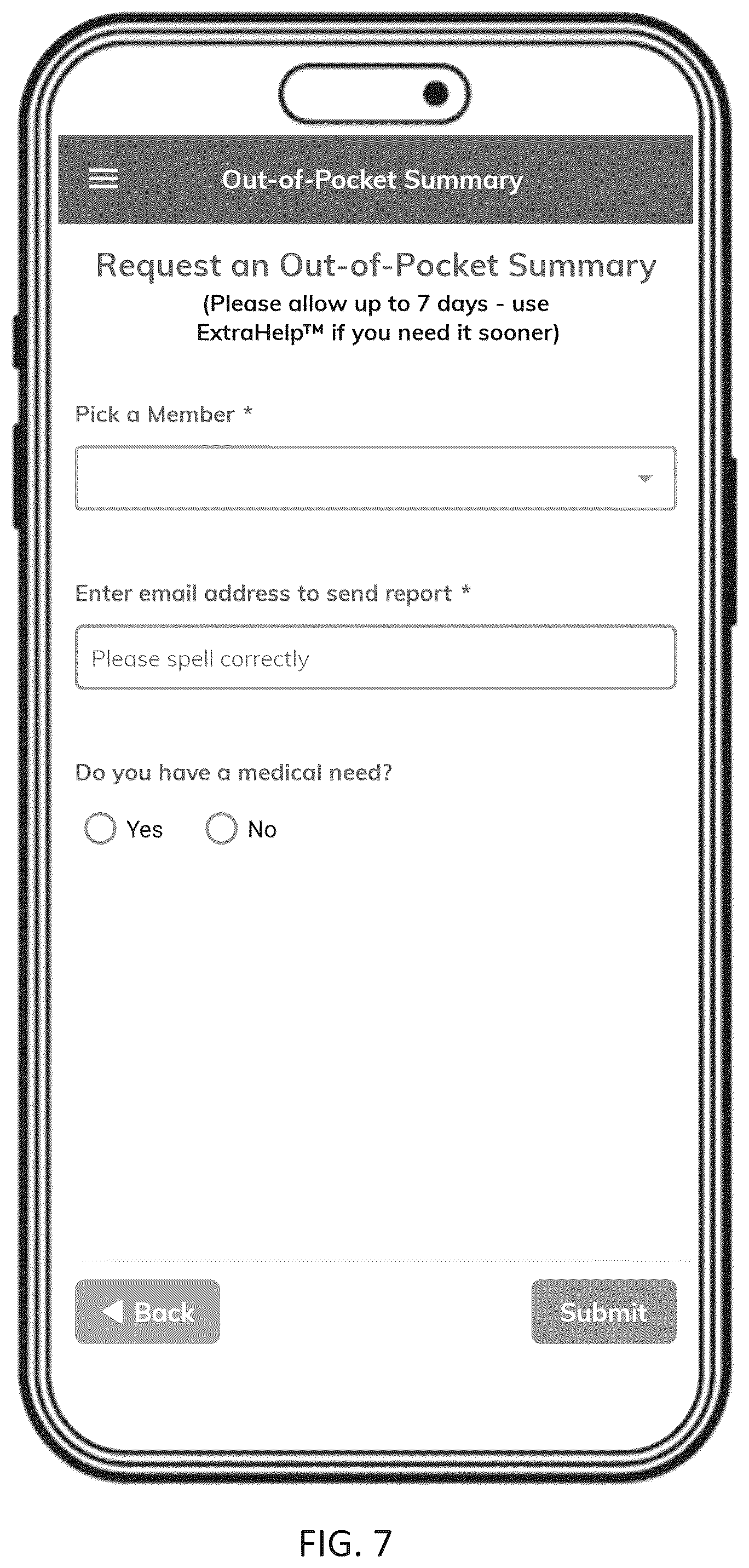 Patent US12591937 Figure 7 – Integrated data and predictive outputs for small business healthcare solutions