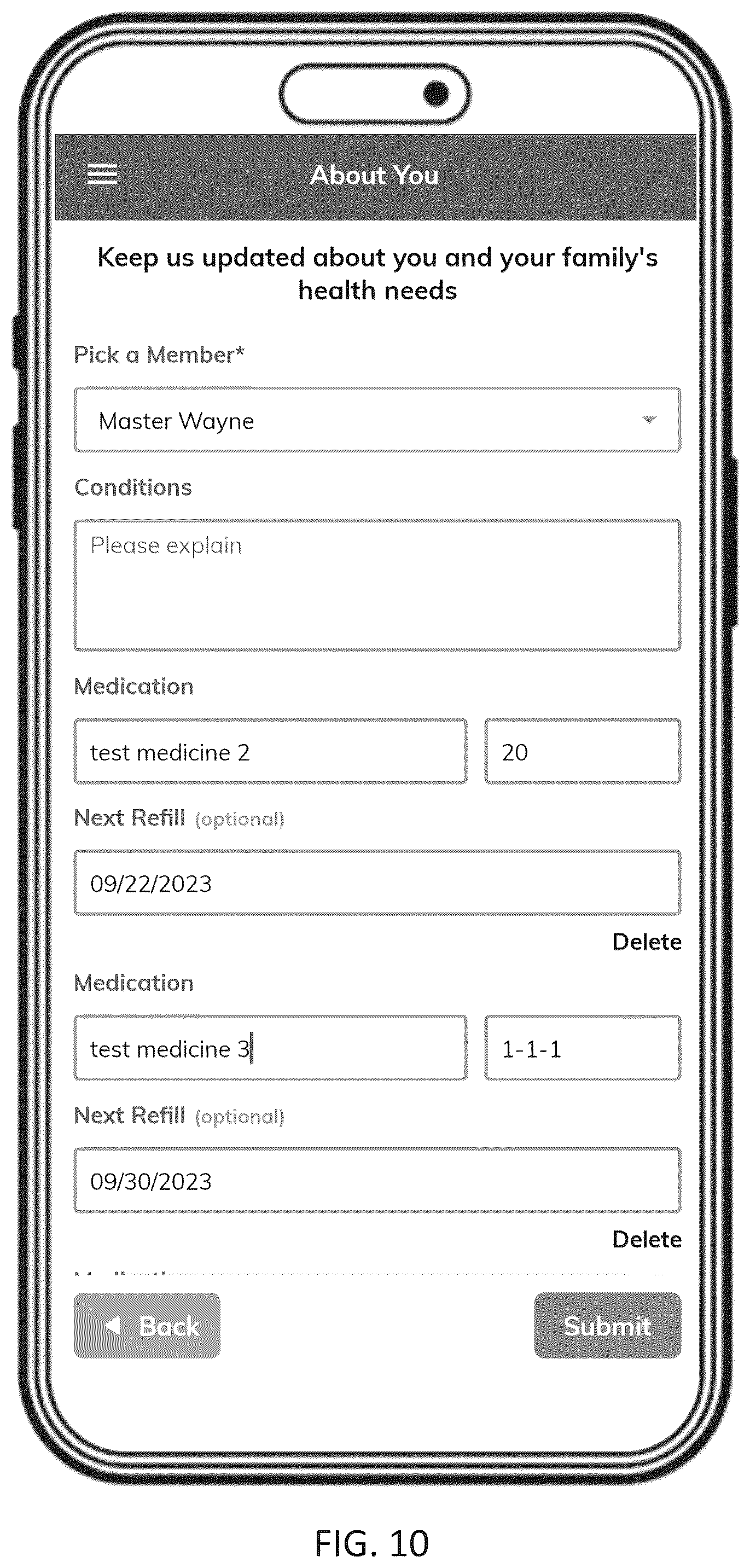 Patent US12591937 Figure 10 – Integrated data and predictive outputs for small business healthcare solutions