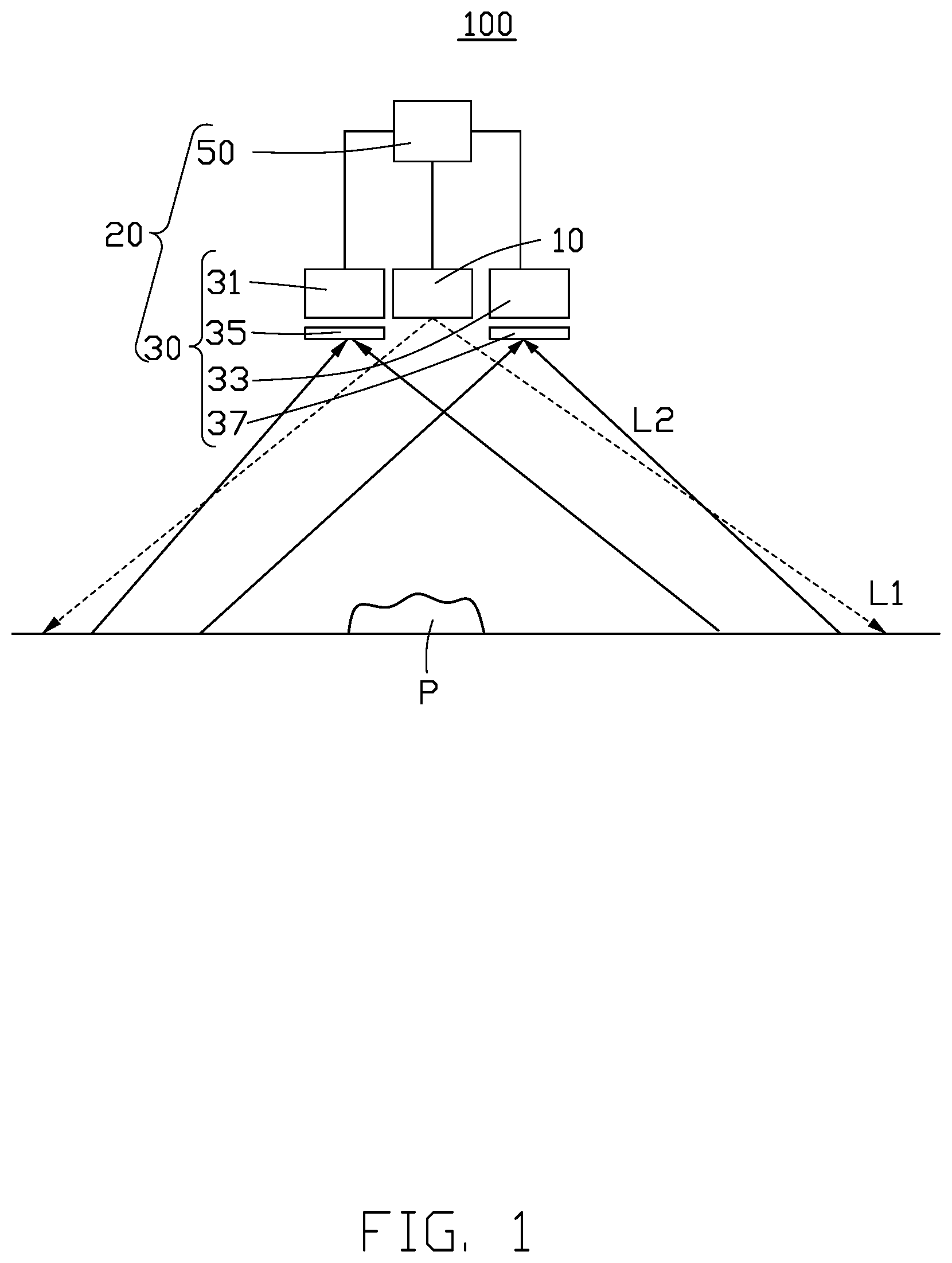 Patent US12591954 Figure 1 – Depth information detector, time-of-flight camera, and depth image acquisition method