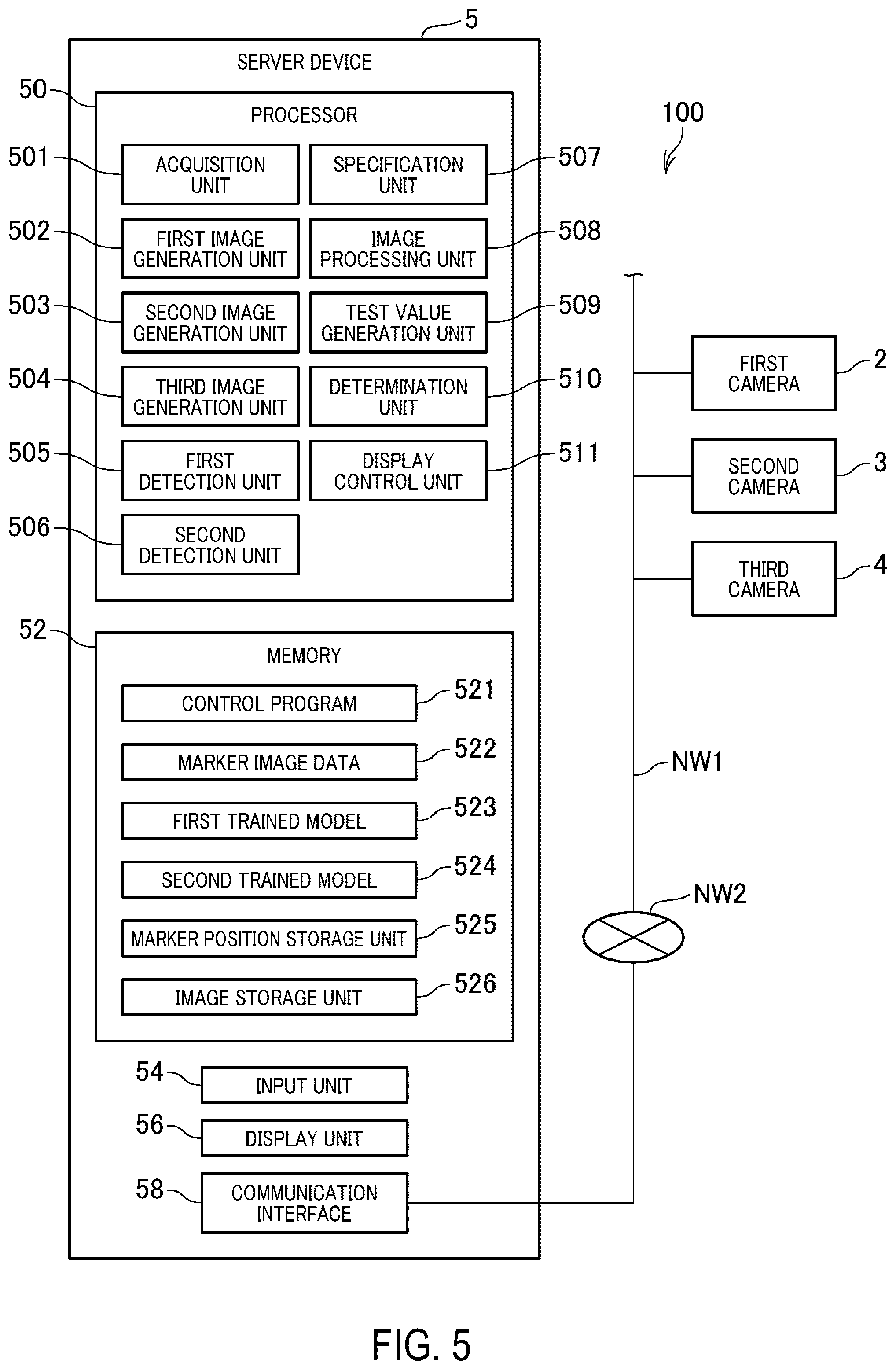 Patent US12591961 Figure 5 – Monitoring device and monitoring system