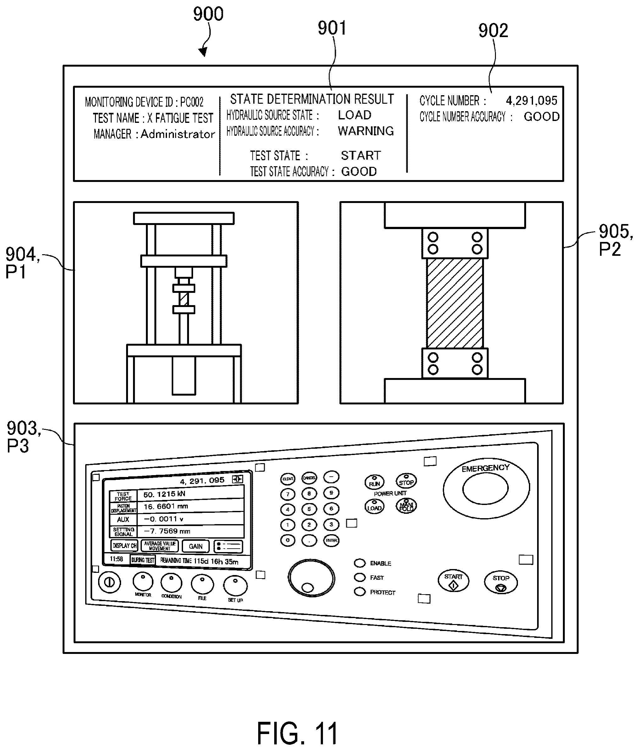 Patent US12591961 Figure 11 – Monitoring device and monitoring system