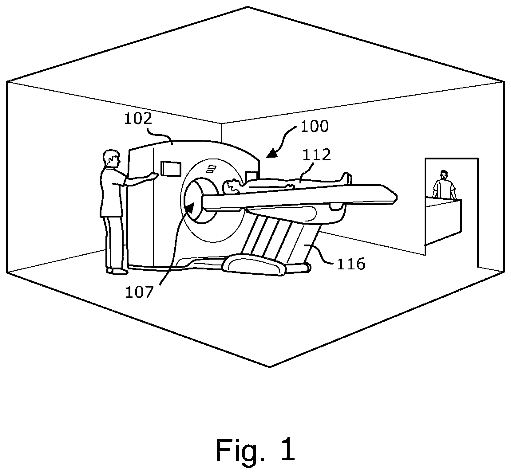 Patent US12591972 Figure 1 – Device for inferring material density image, CT system, storage medium, and method of creating trained neural network