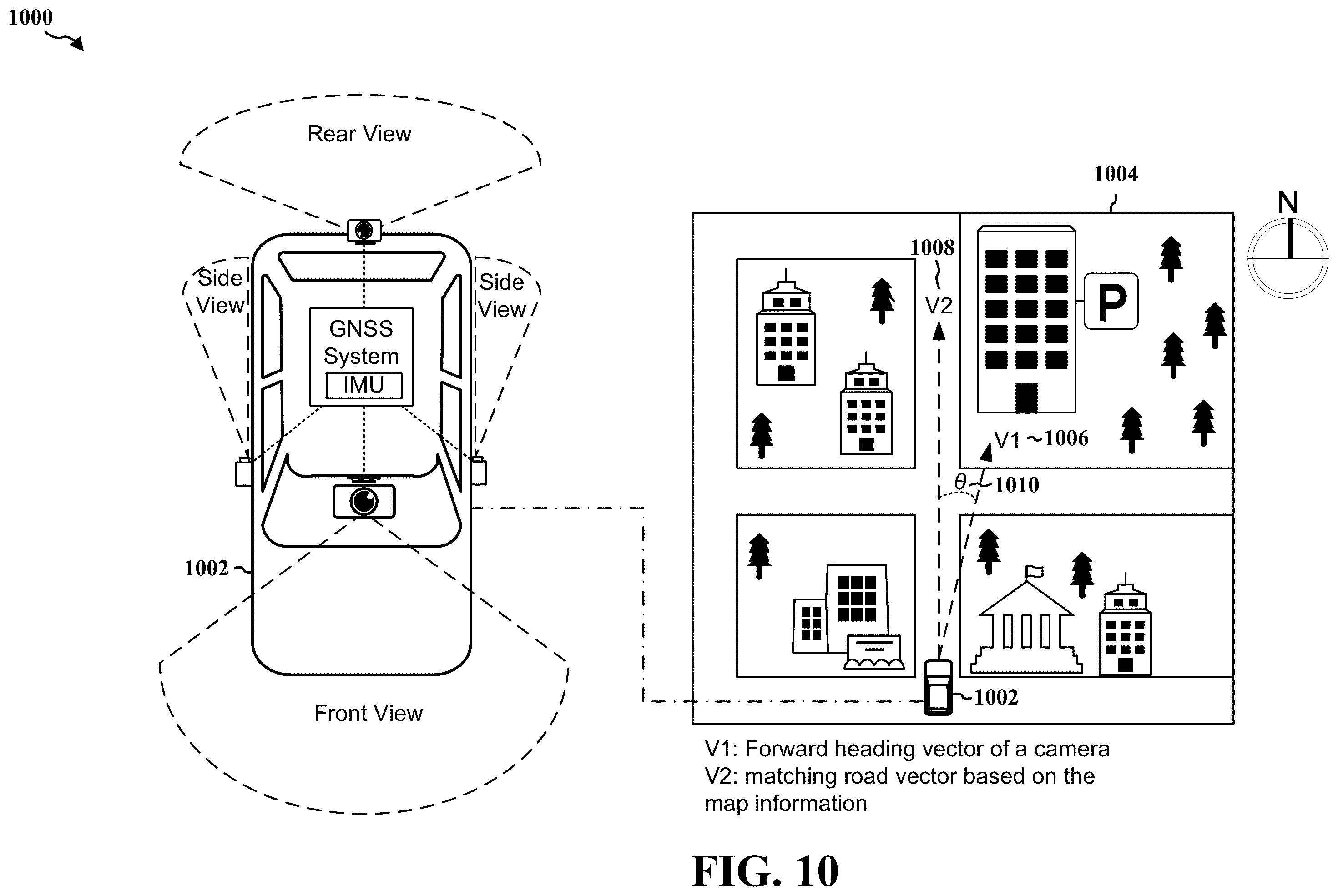 Patent US12591994 Figure 10 – Using light and shadow in vision-aided precise positioning