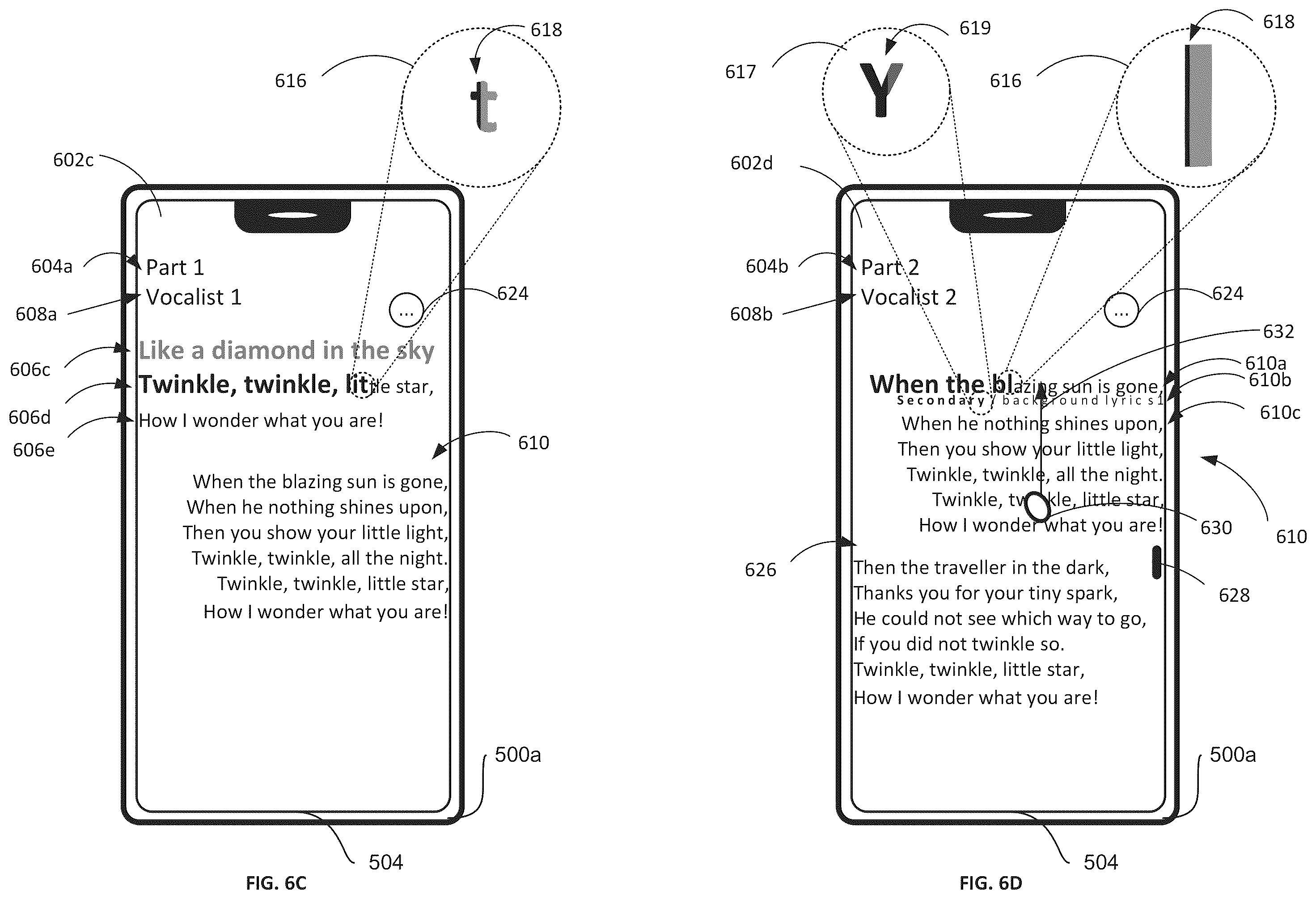 Patent US12592007 Figure 11 – Lyrics and karaoke user interfaces, methods and systems