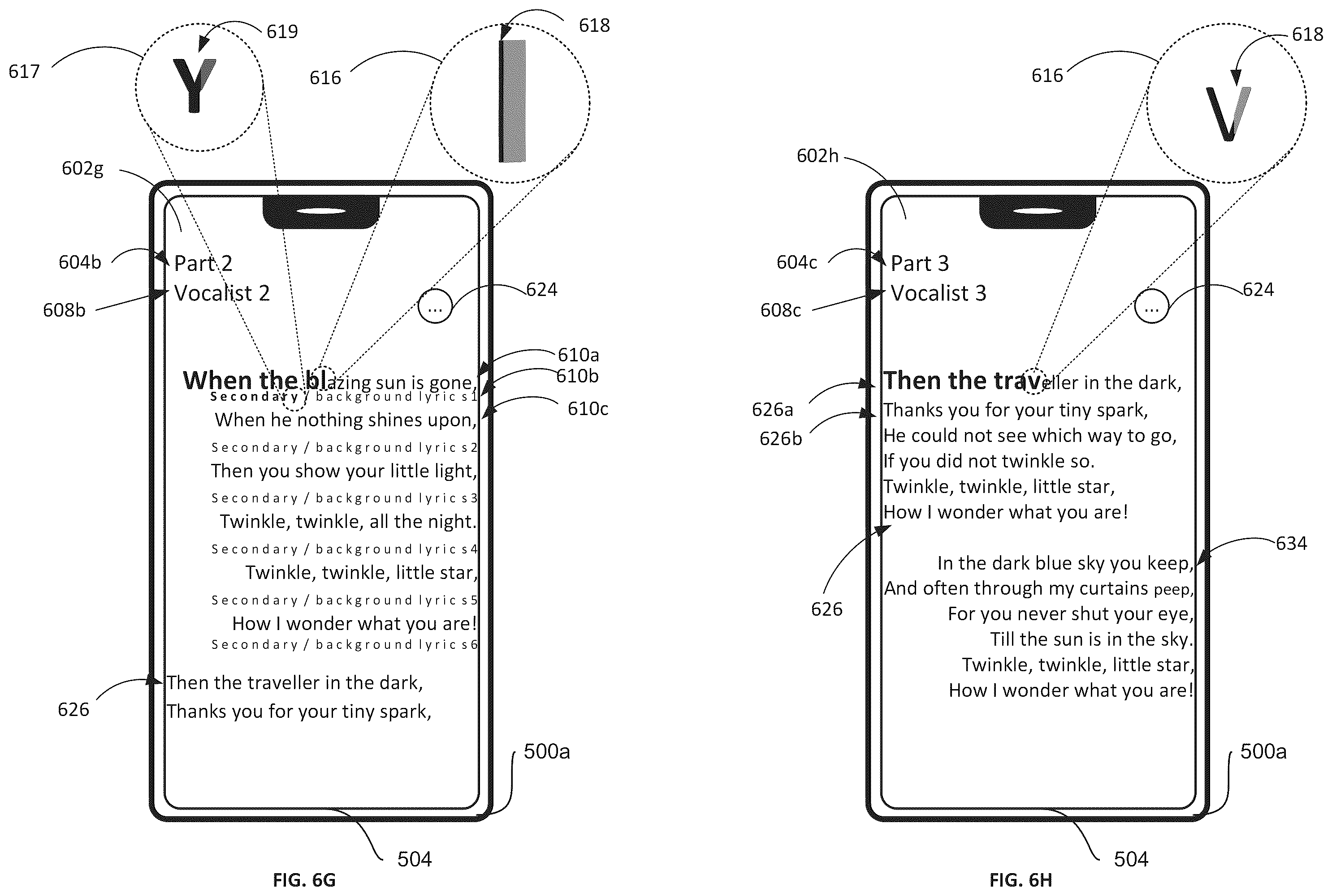 Patent US12592007 Figure 13 – Lyrics and karaoke user interfaces, methods and systems