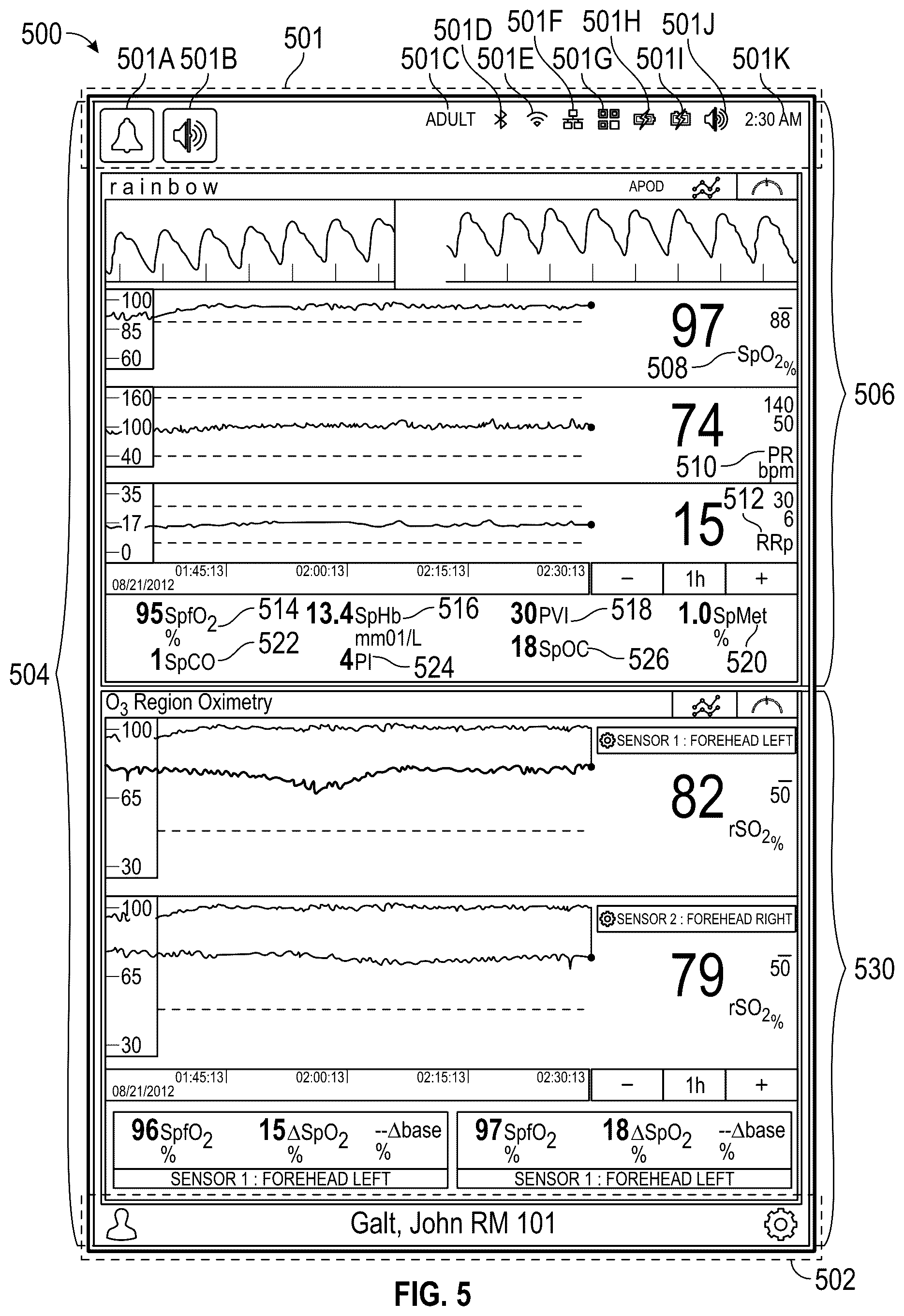 Patent US12592009 Figure 6 – Medical monitoring analysis and replay including indicia responsive to light attenuated by body tissue