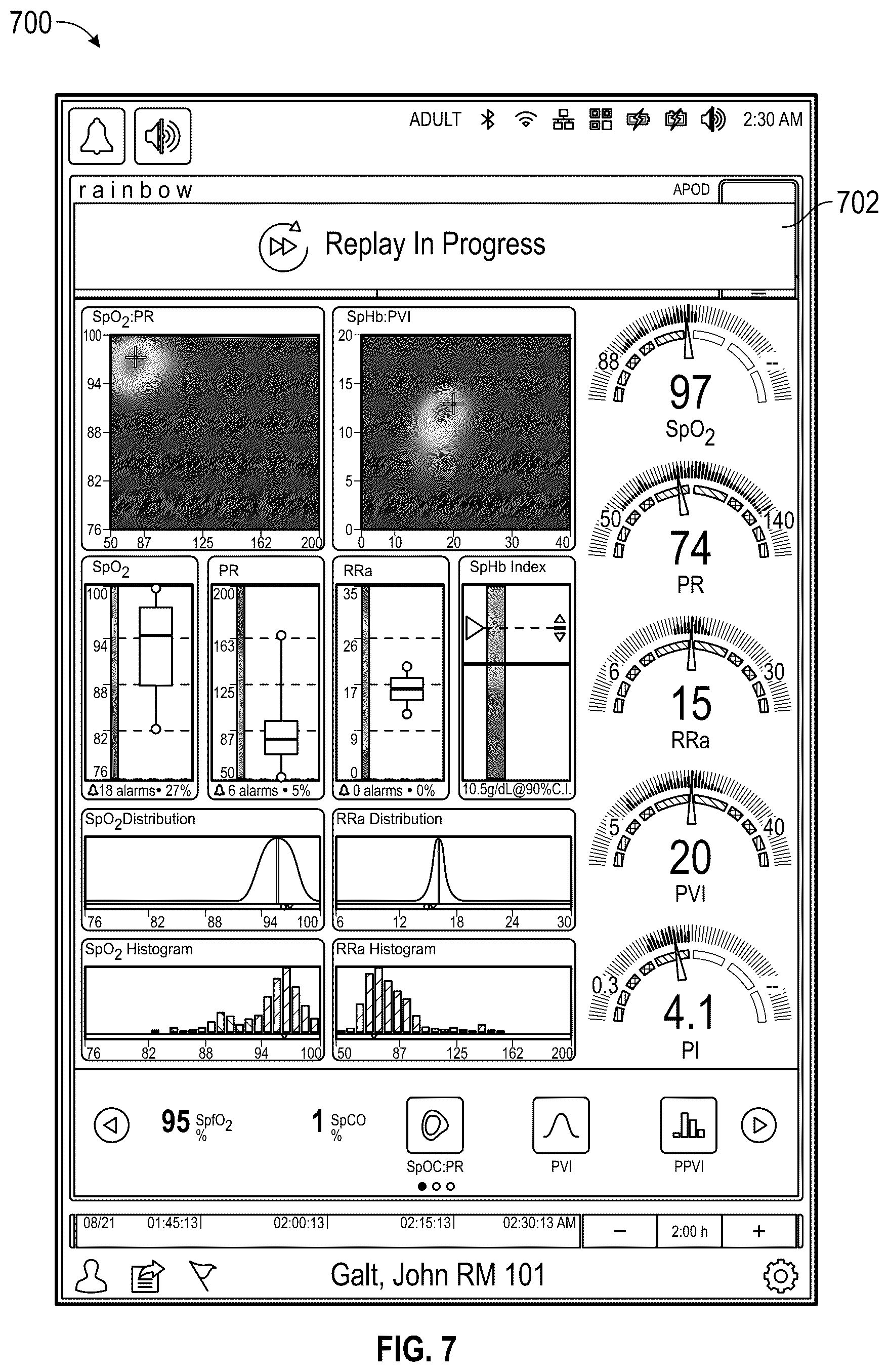 Patent US12592009 Figure 10 – Medical monitoring analysis and replay including indicia responsive to light attenuated by body tissue