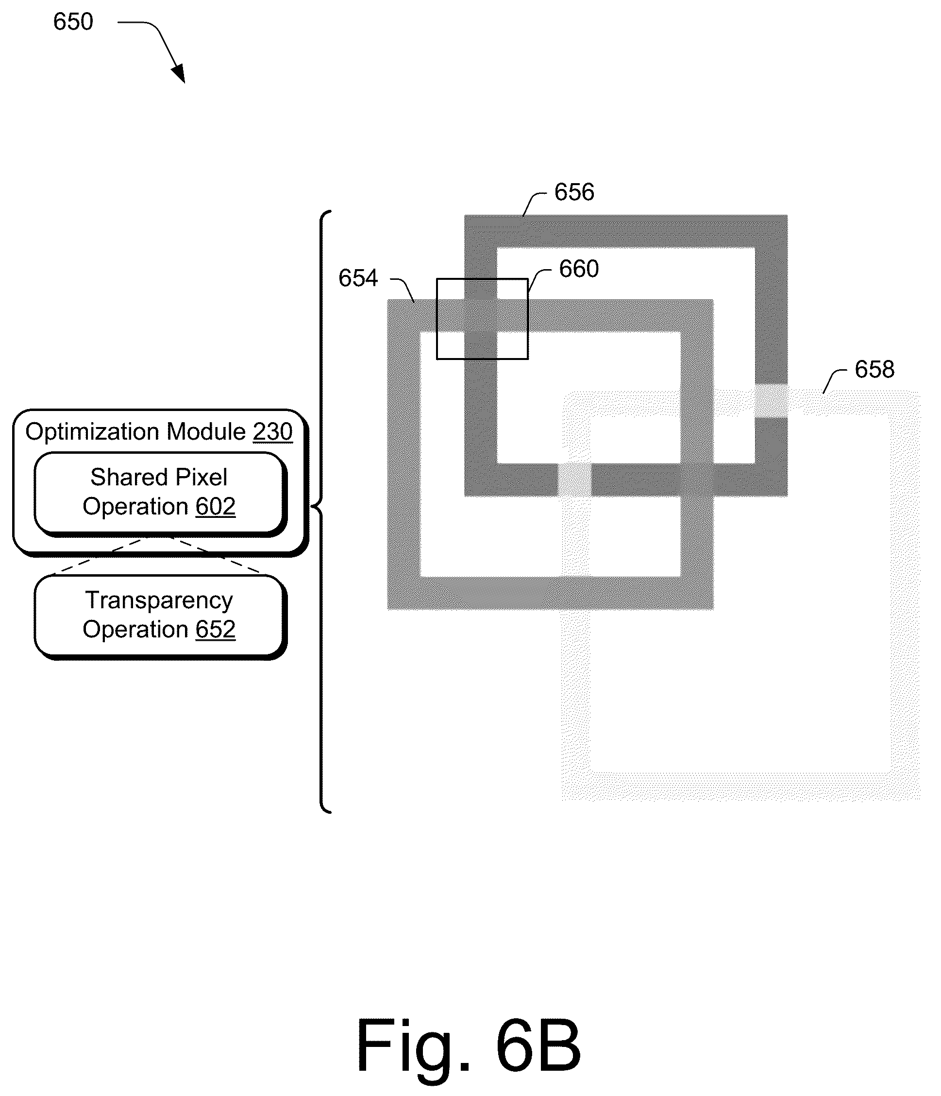 Patent US12592011 Figure 7 – Digital representation of intertwined vector objects