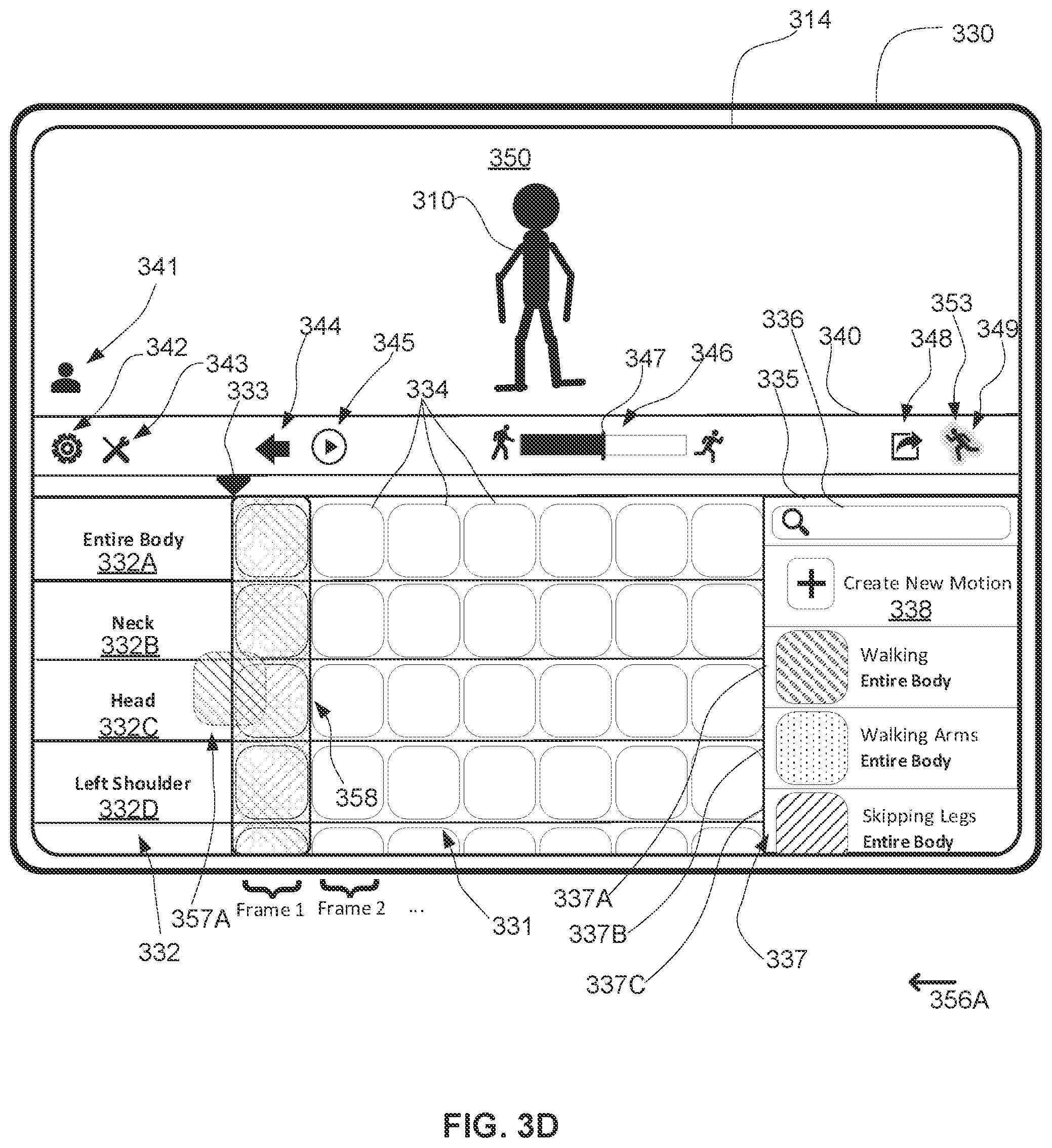 Patent US12592019 Figure 6 – Systems, methods and graphical user interfaces for motion editing and animation applications