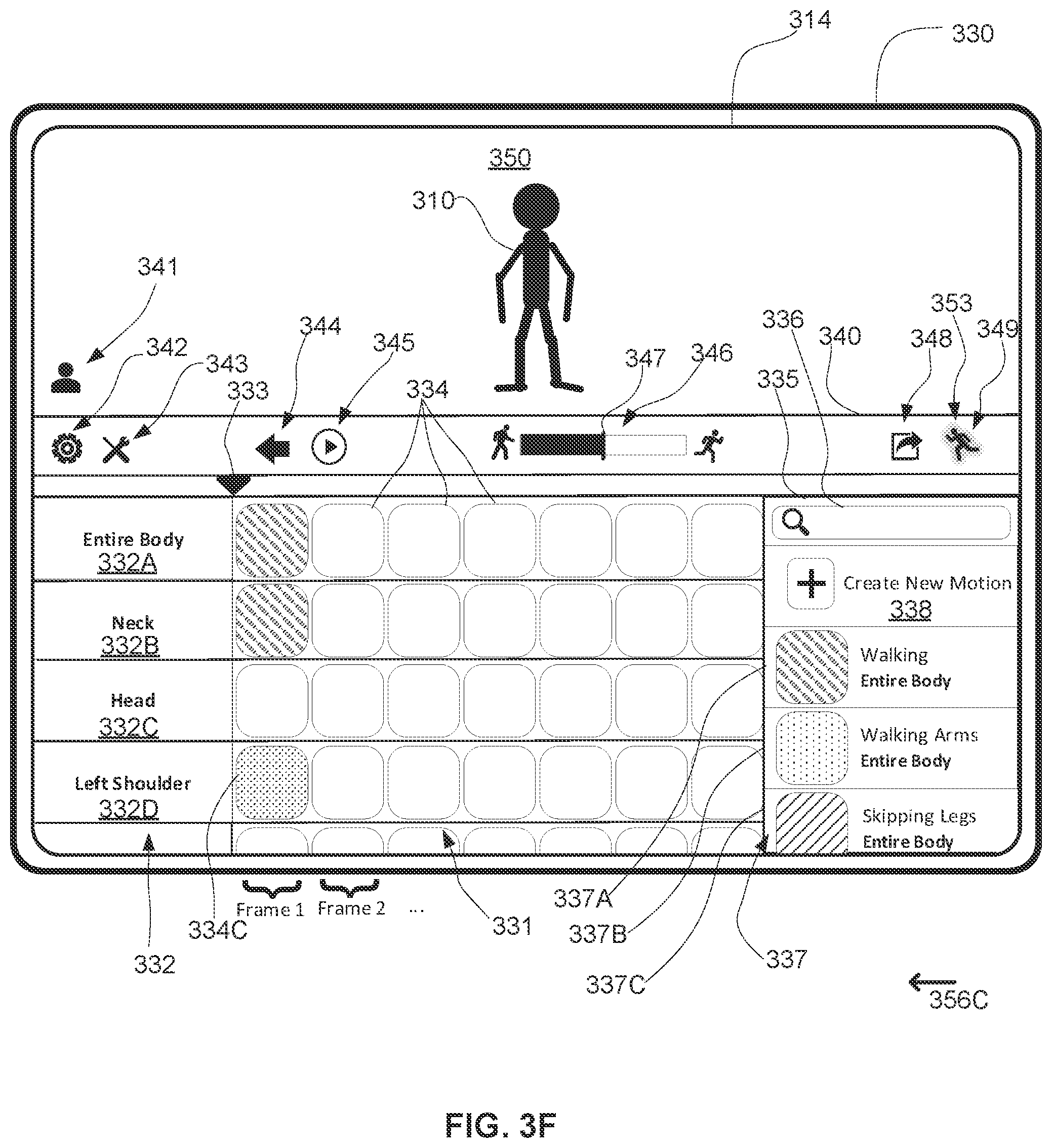 Patent US12592019 Figure 8 – Systems, methods and graphical user interfaces for motion editing and animation applications