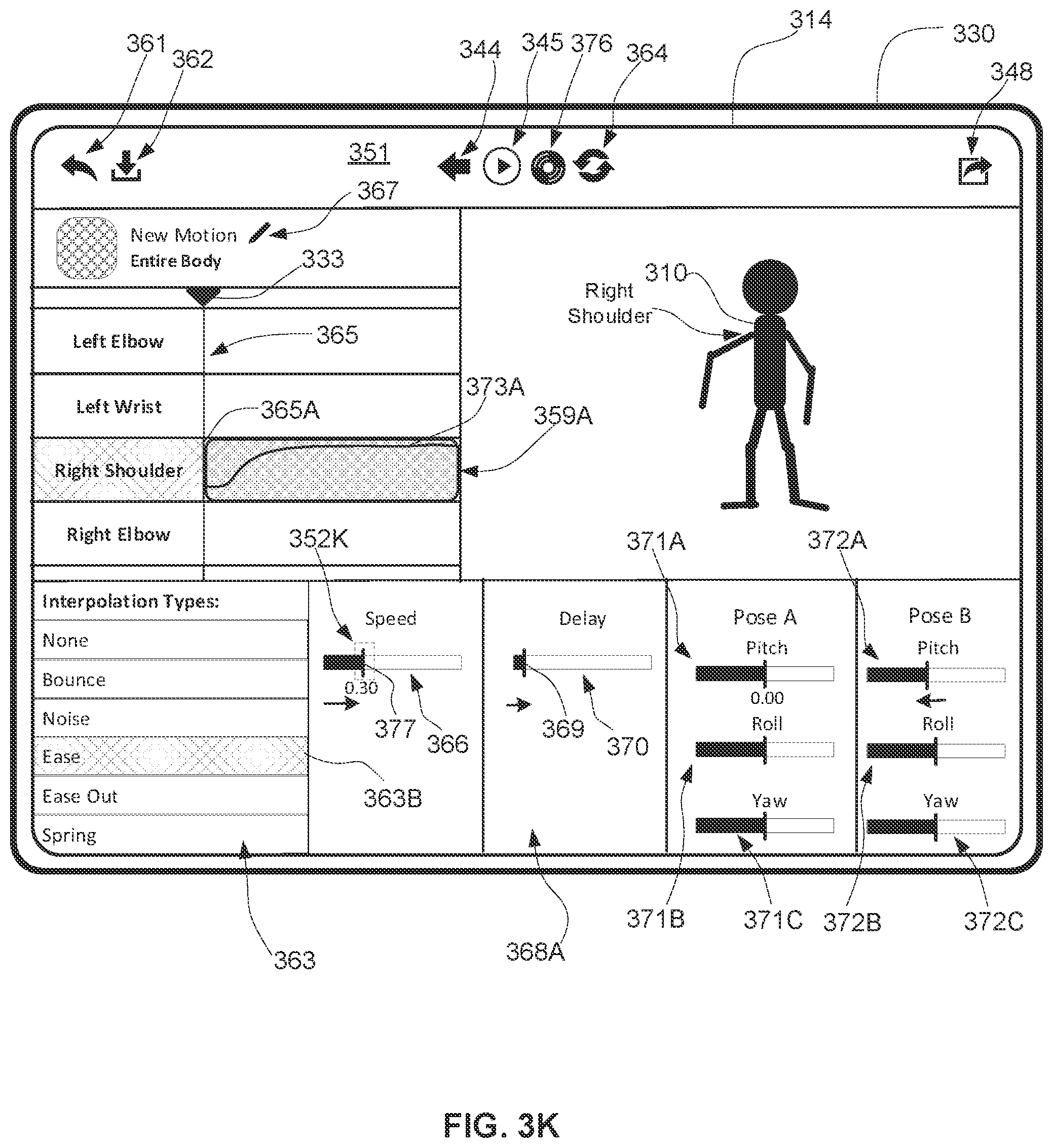Patent US12592019 Figure 13 – Systems, methods and graphical user interfaces for motion editing and animation applications