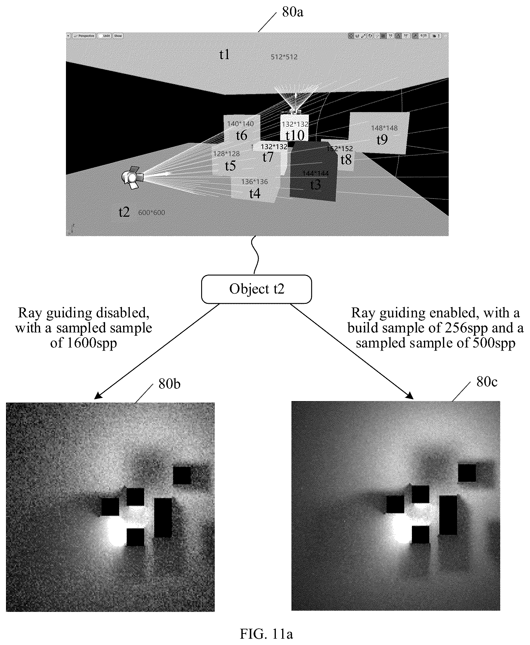 Patent US12592025 Figure 11 – Image rendering based on light baking