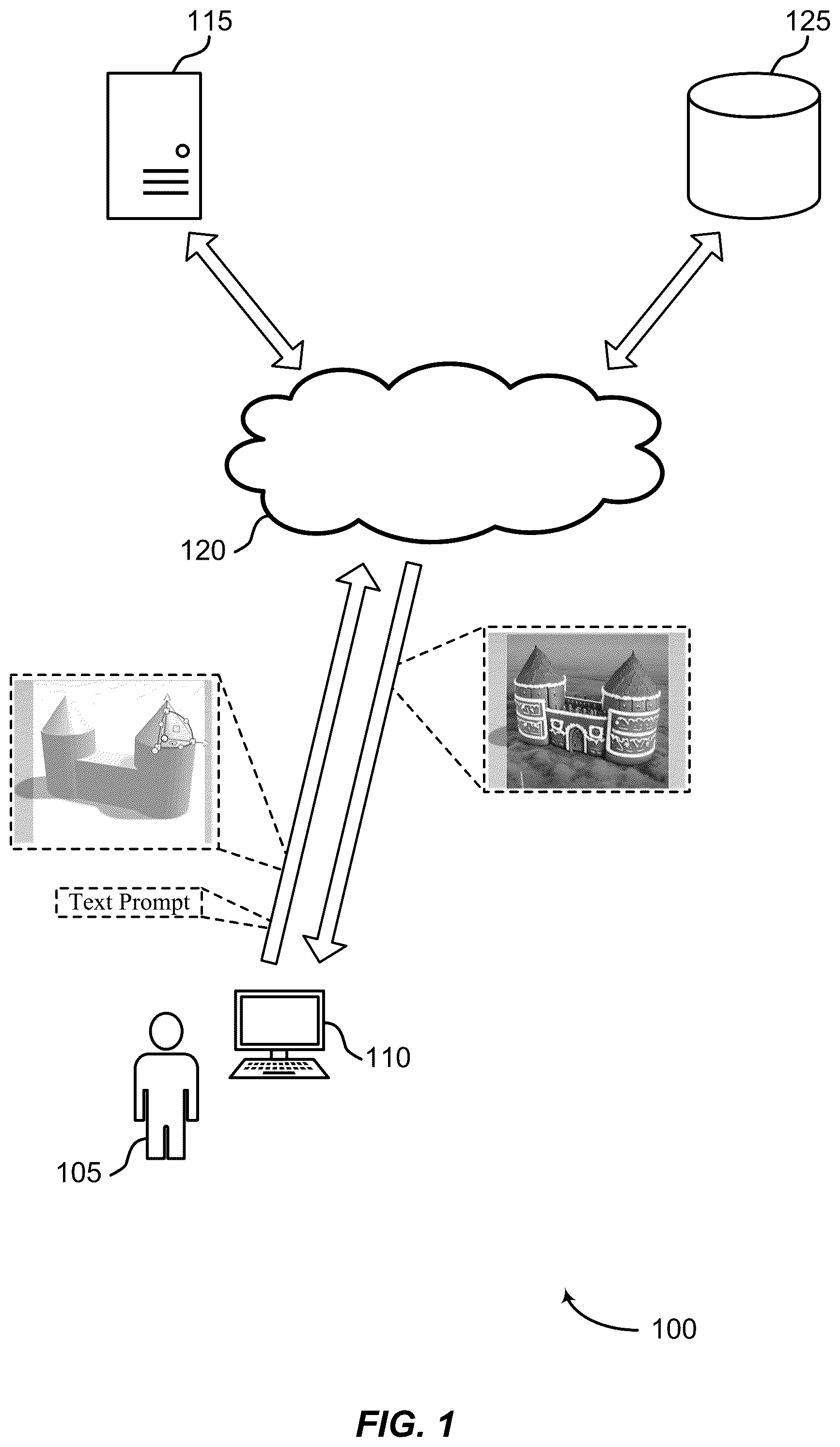 Patent US12592030 Figure 1 – Interactive three-dimension aware text-to-image generation