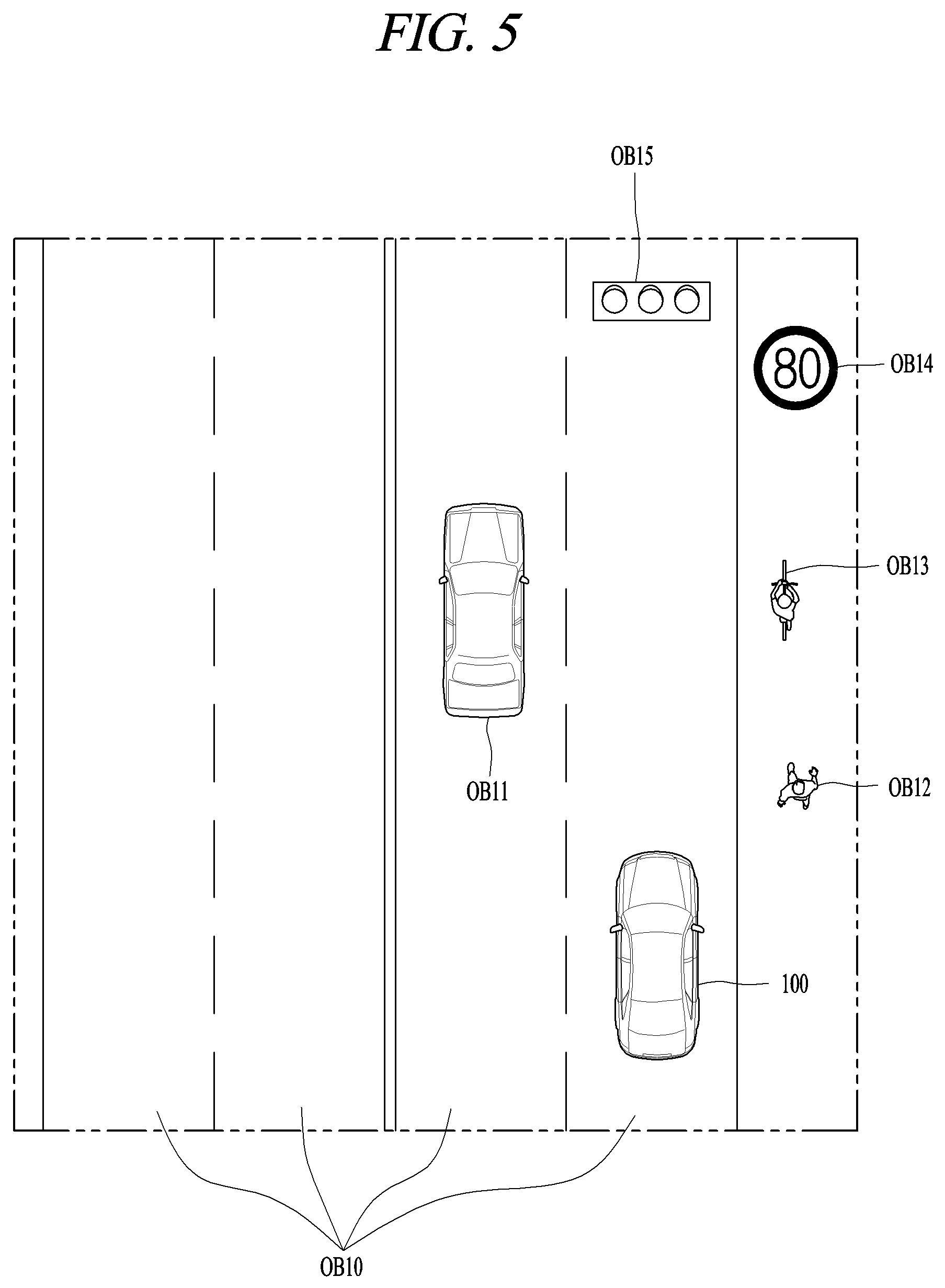 Patent US12592037 Figure 5 – Route guidance device and route guidance system based on augmented reality and mixed reality