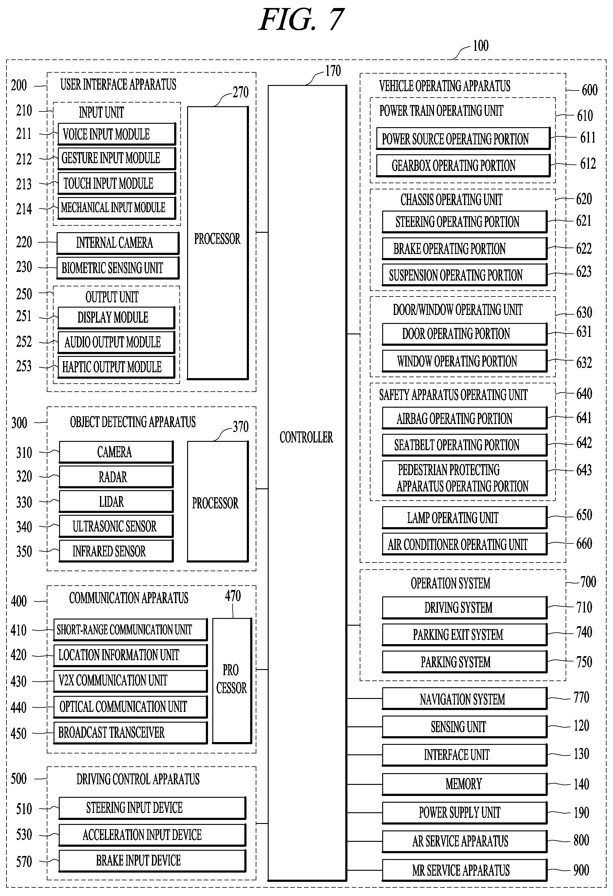 Patent US12592037 Figure 7 – Route guidance device and route guidance system based on augmented reality and mixed reality