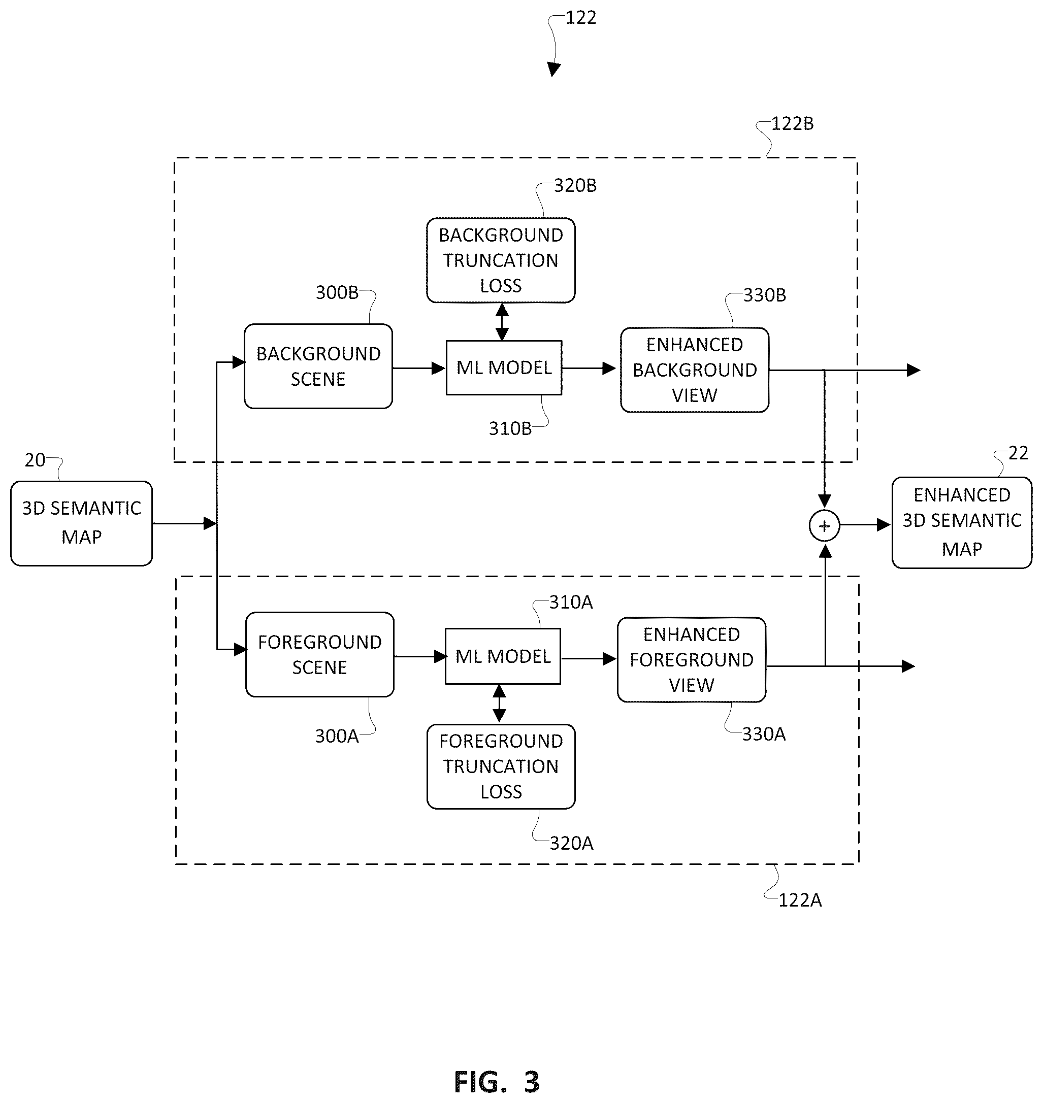 Patent US12592038 Figure 3 – Editable semantic map with virtual camera for mobile robot learning