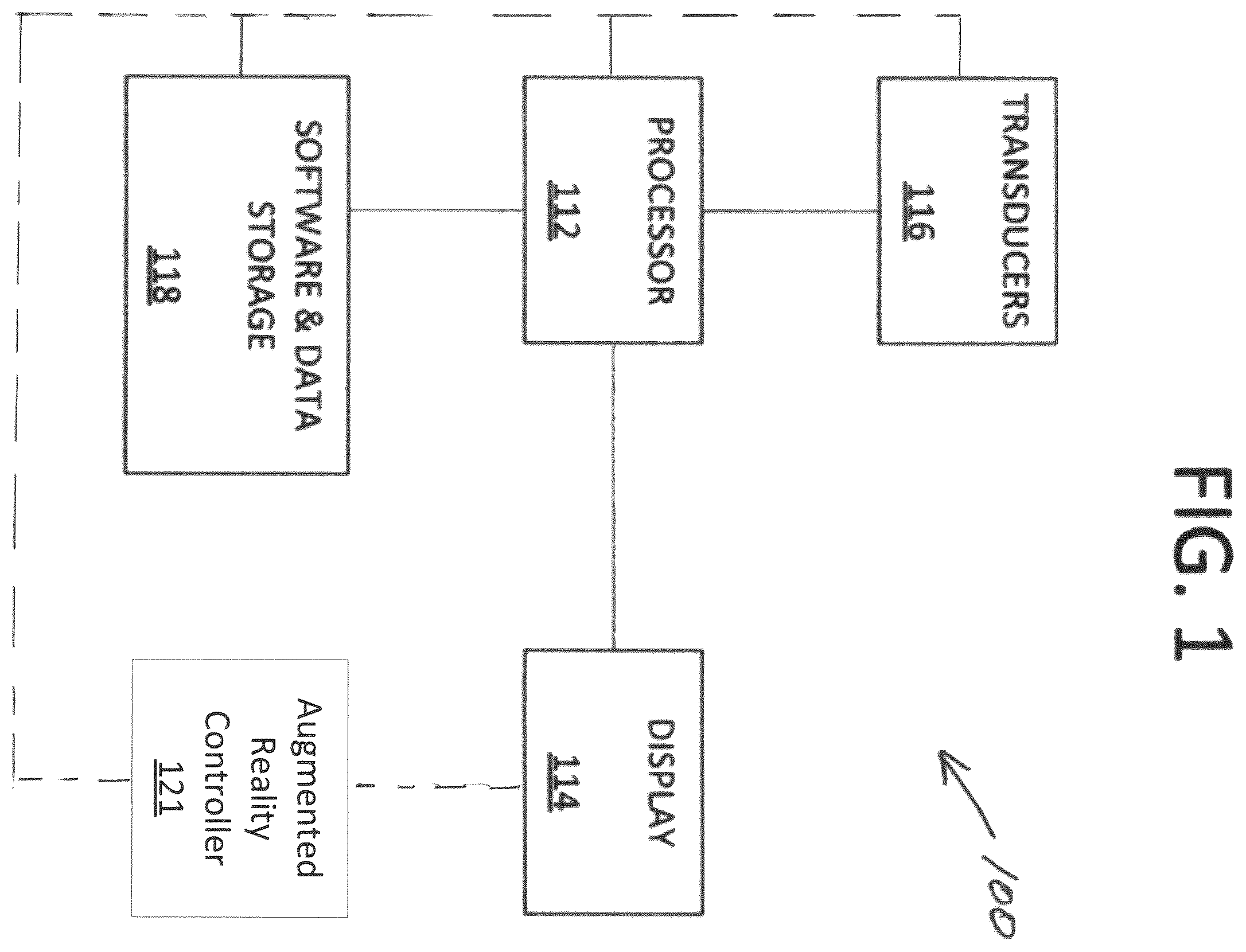 Patent US12592045 Figure 1 – Augmented reality system and method