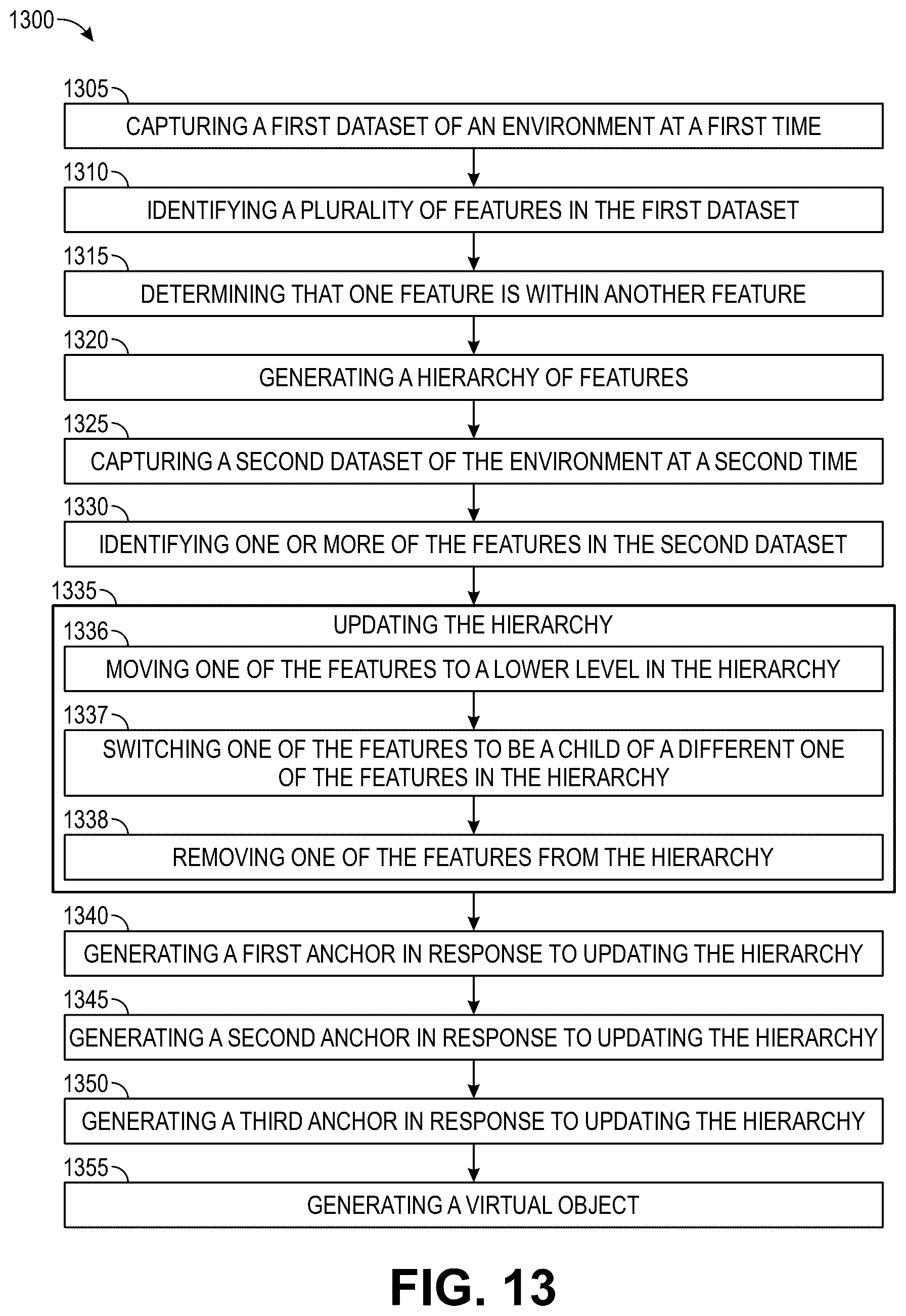 Patent US12592048 Figure 14 – System and method for creating anchors in augmented or mixed reality