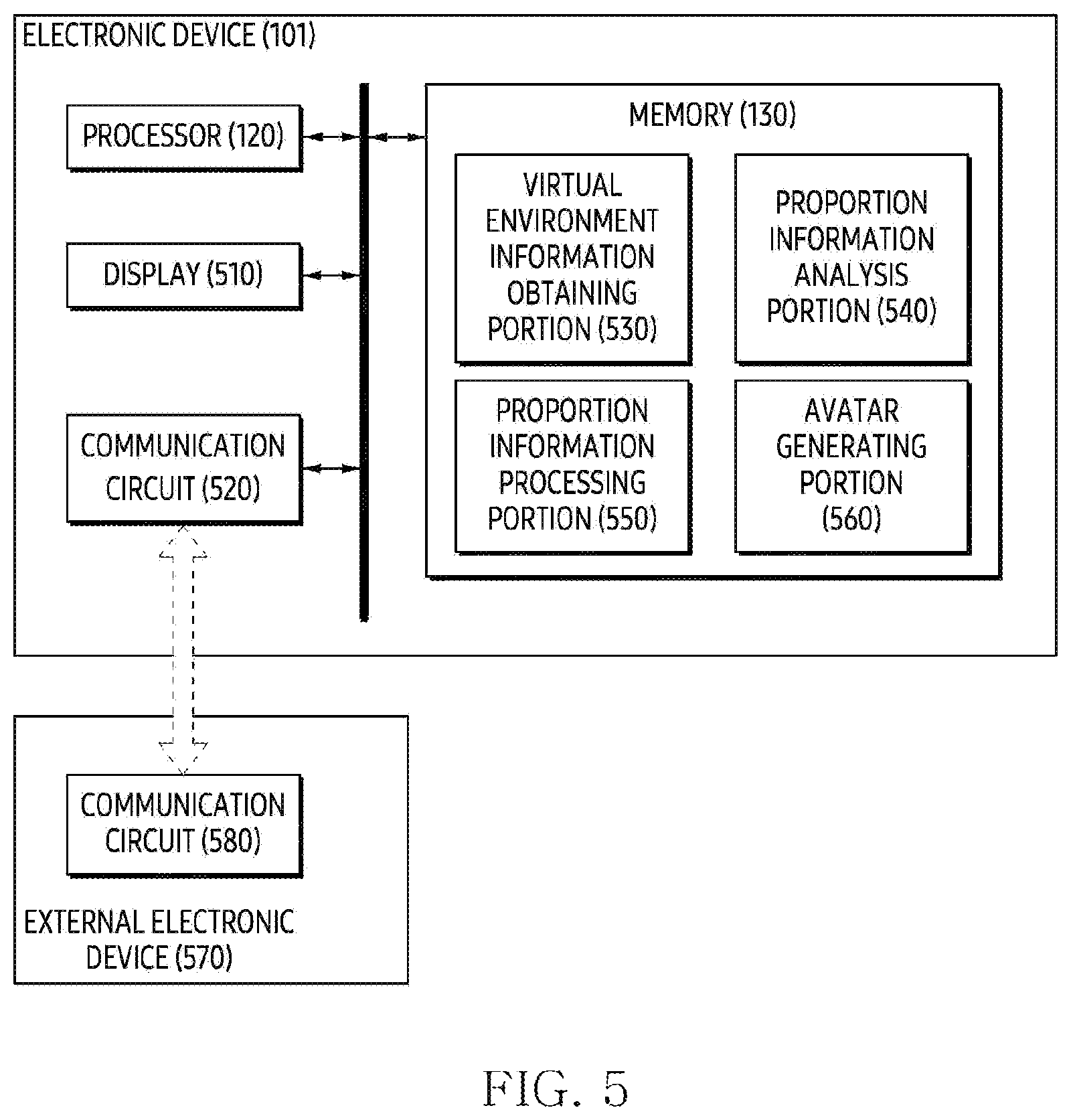 Patent US12592049 Figure 7 – Electronic device and method for displaying image in virtual environment