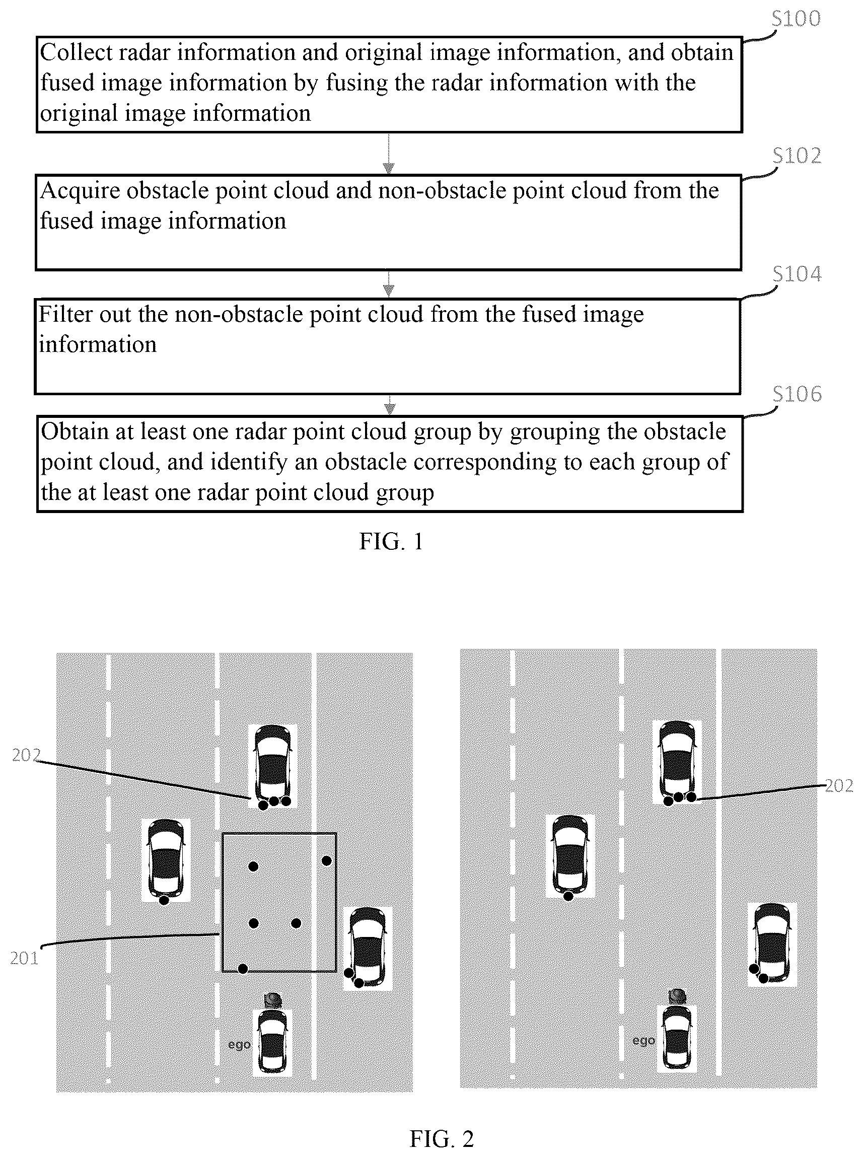 Patent US12592066 Figure 1 – Obstacle identification method, vehicle-mounted device and storage medium