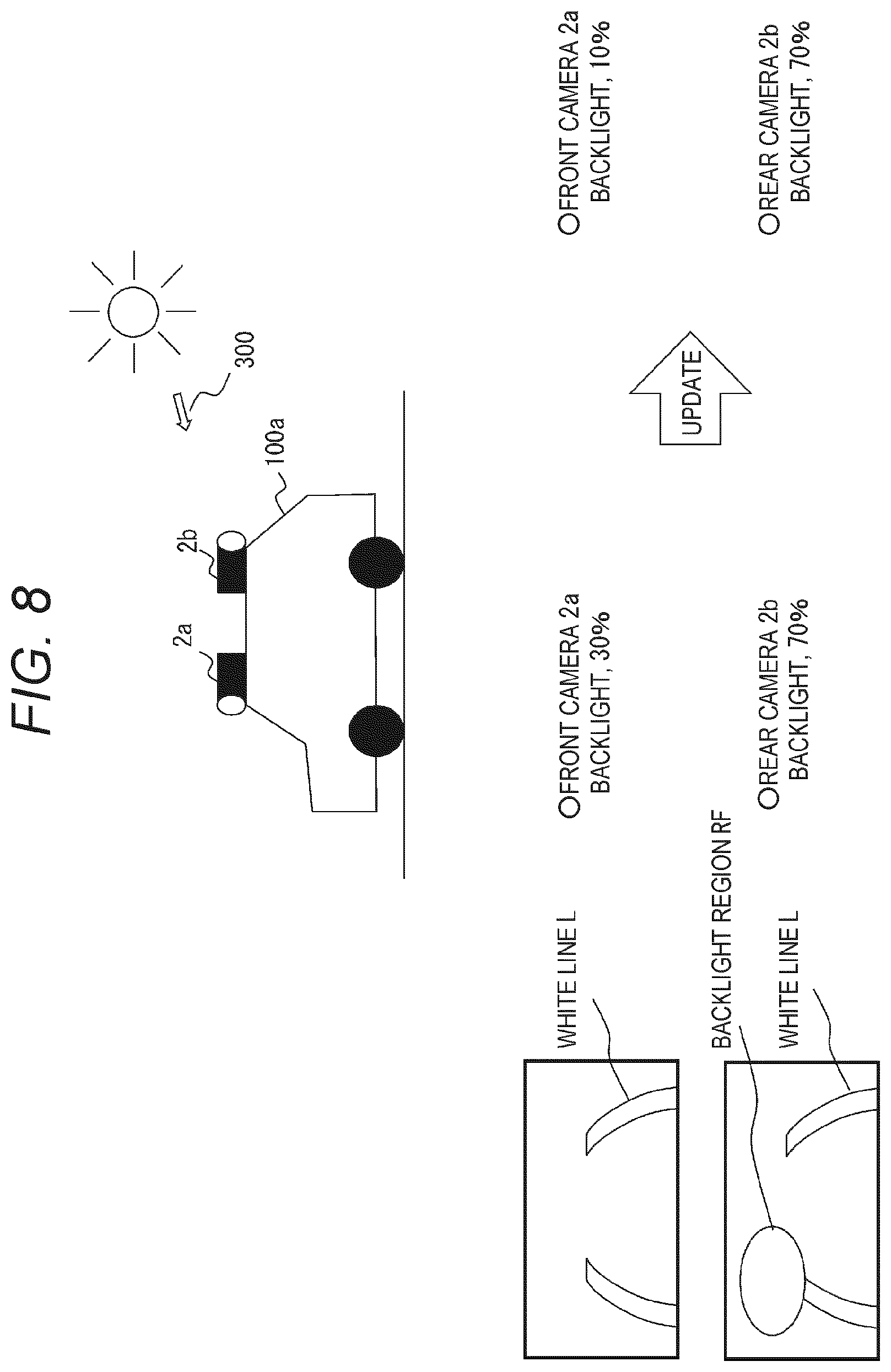 Patent US12592073 Figure 8 – Image processing device and in-vehicle control device