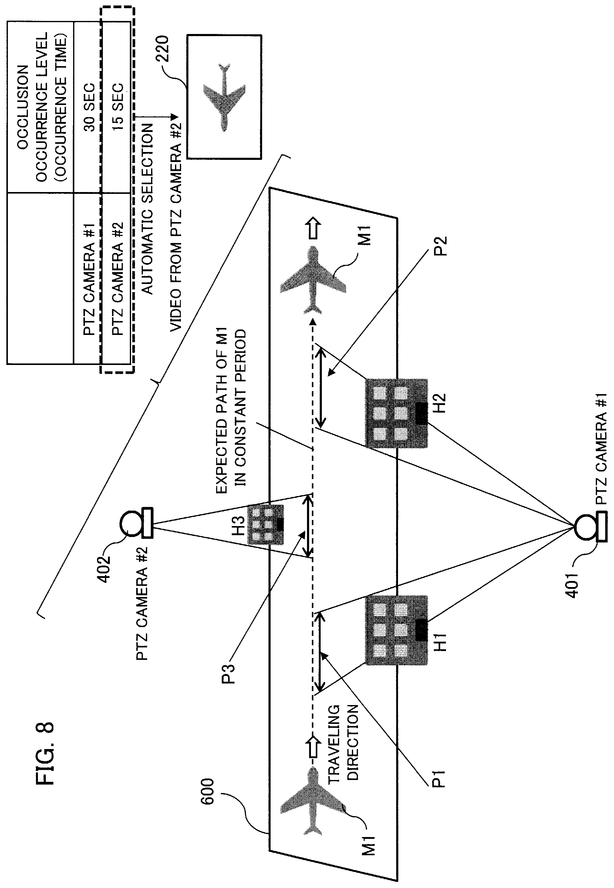 Patent US12592078 Figure 8 – Video monitoring device, video monitoring system, video monitoring method, and storage medium storing video monitoring program