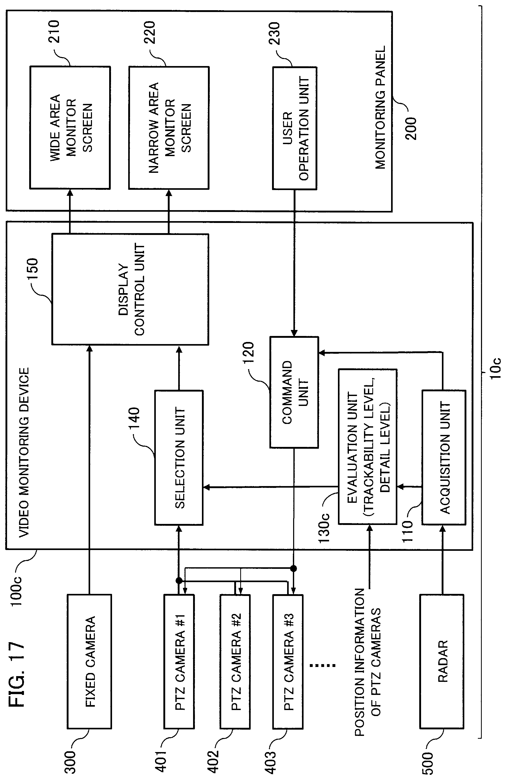 Patent US12592078 Figure 17 – Video monitoring device, video monitoring system, video monitoring method, and storage medium storing video monitoring program