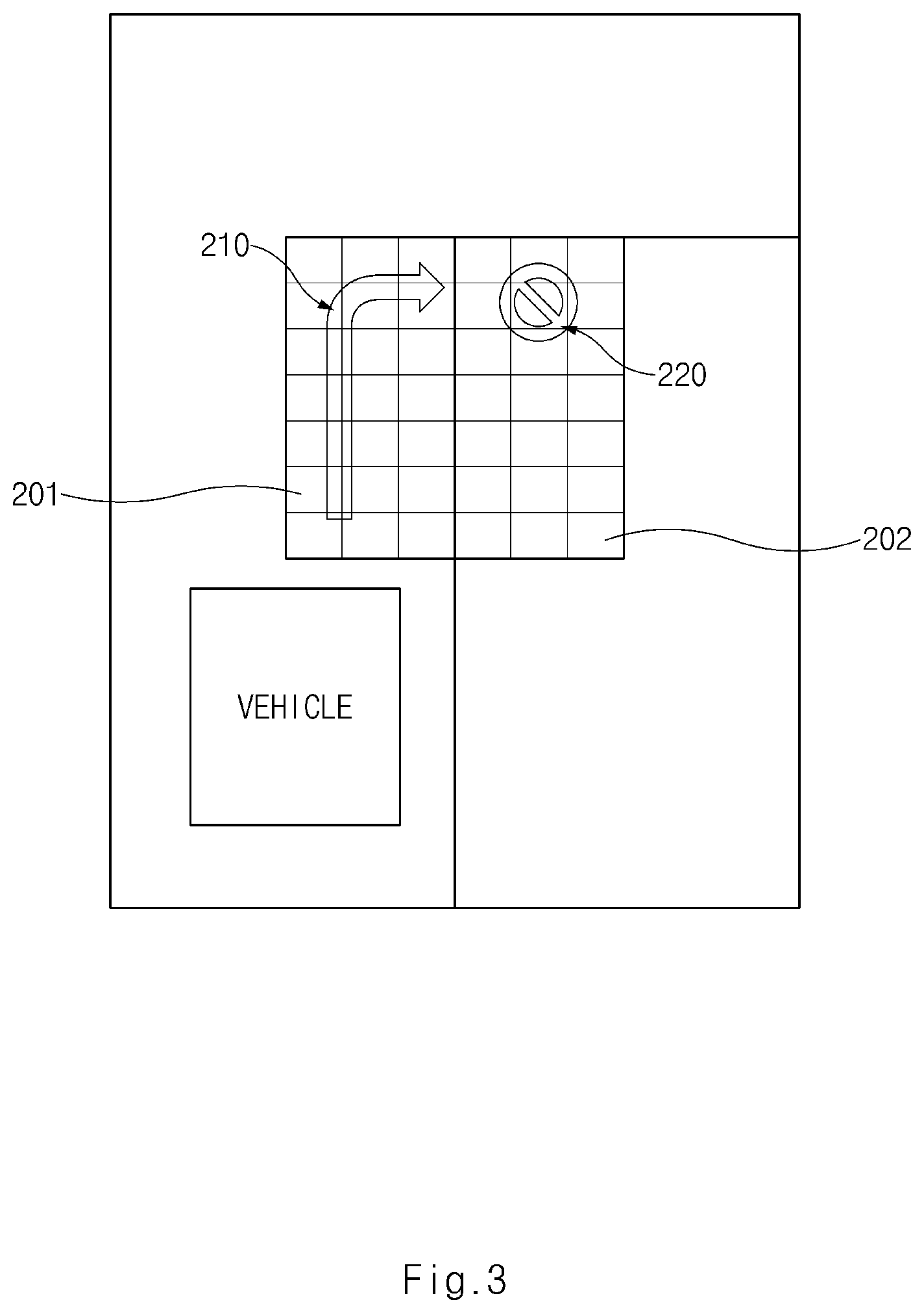 Patent US12592082 Figure 3 – Device and method for providing information for vehicle using road surface