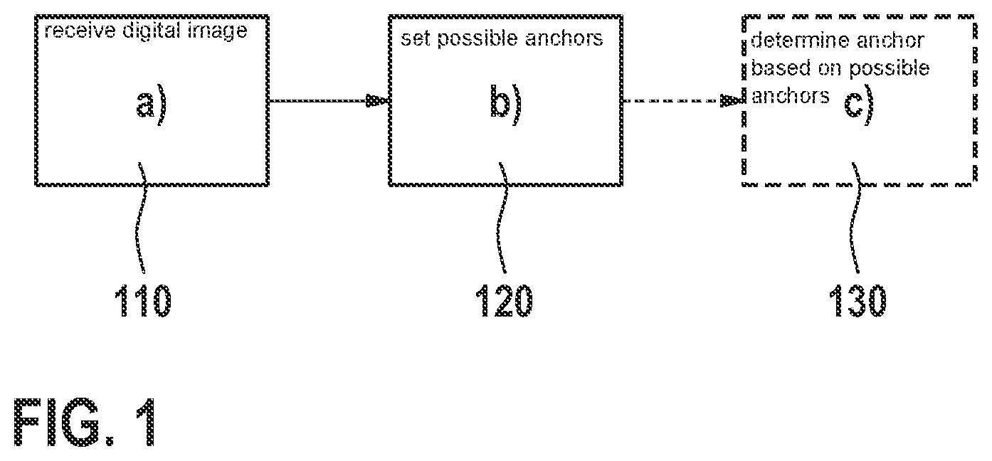 Patent US12592088 Figure 1 – Anchor for line recognition