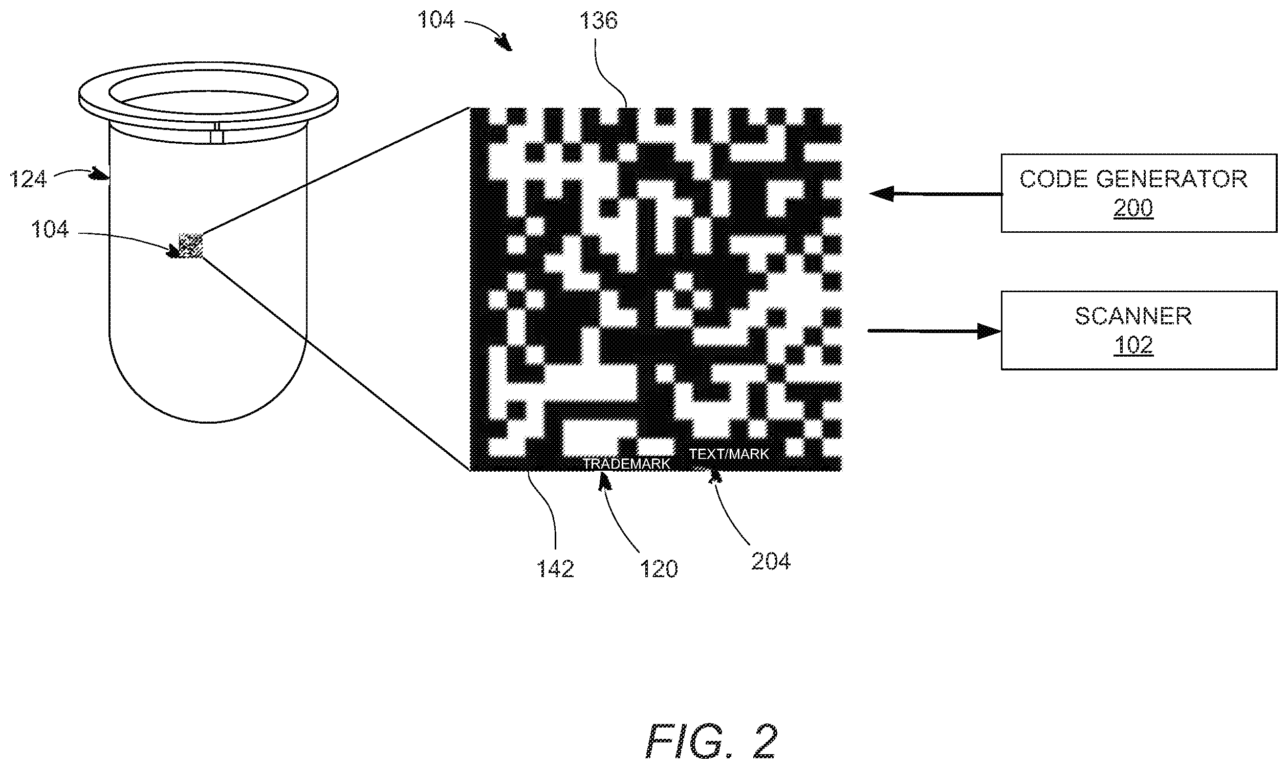 Patent US12592092 Figure 2 – Apparatus and method for deterring a third party from copying a product or process